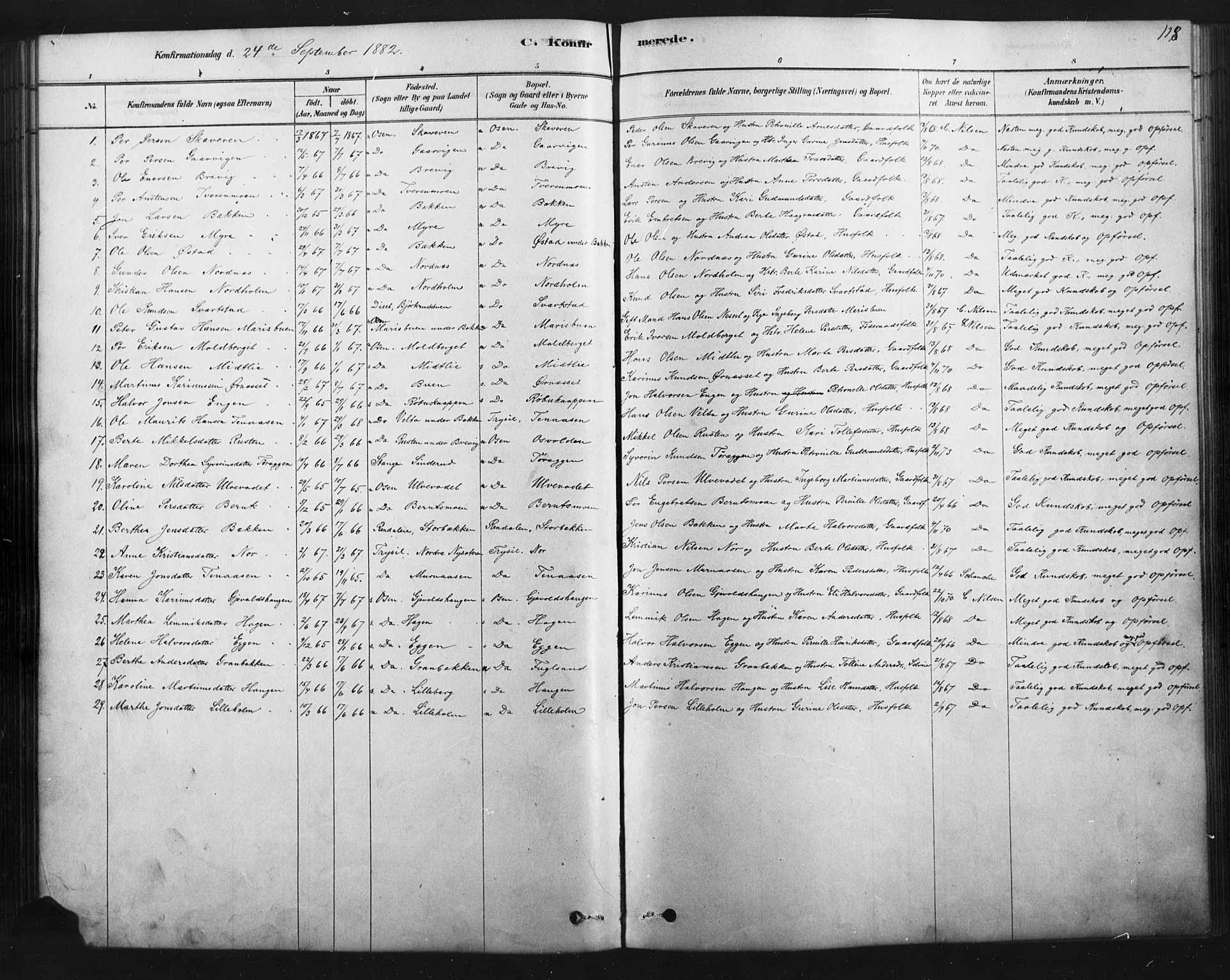 Åmot prestekontor, Hedmark, AV/SAH-PREST-056/H/Ha/Haa/L0012: Parish register (official) no. 12, 1878-1901, p. 118