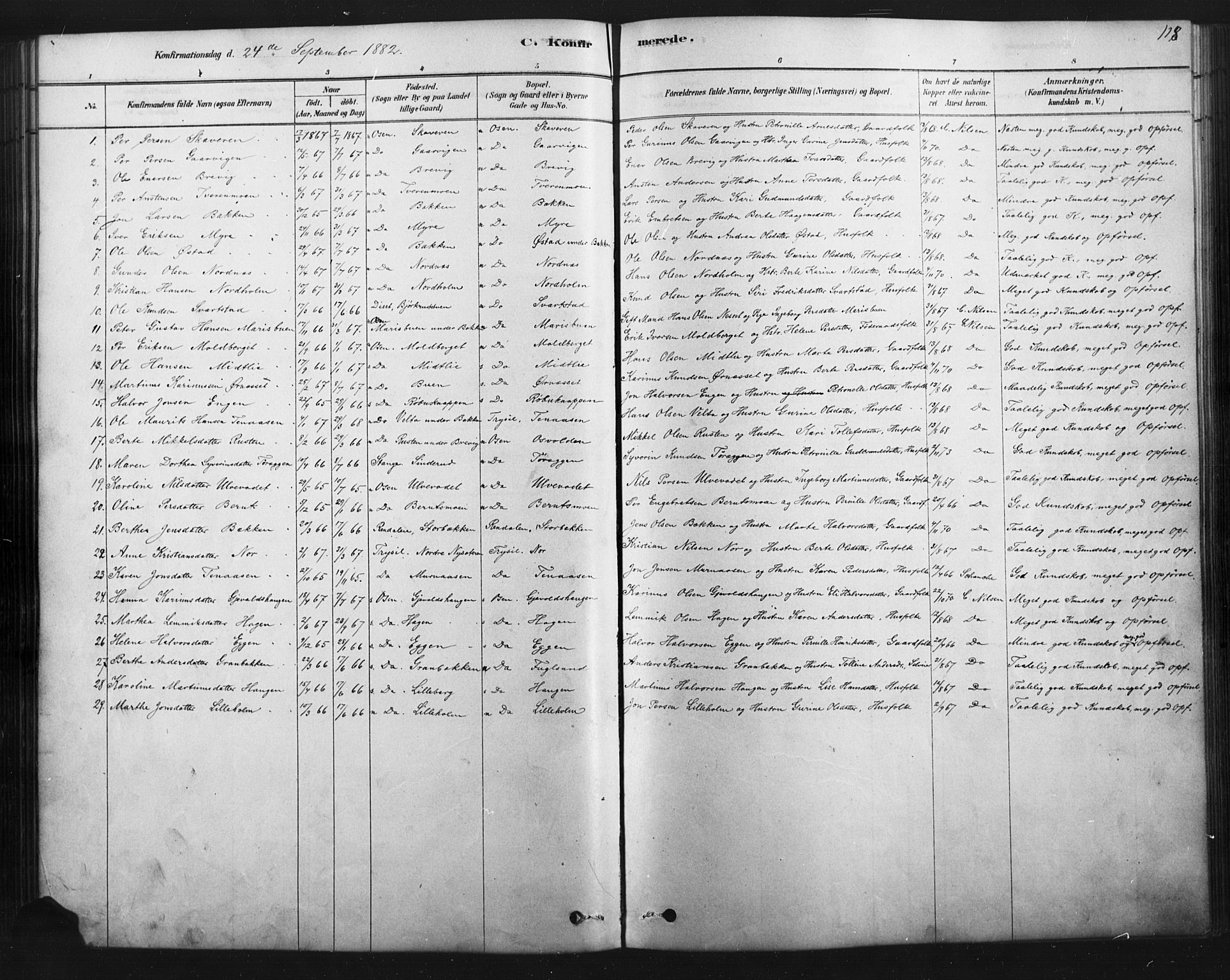 Åmot prestekontor, Hedmark, SAH/PREST-056/H/Ha/Haa/L0012: Parish register (official) no. 12, 1878-1901, p. 118