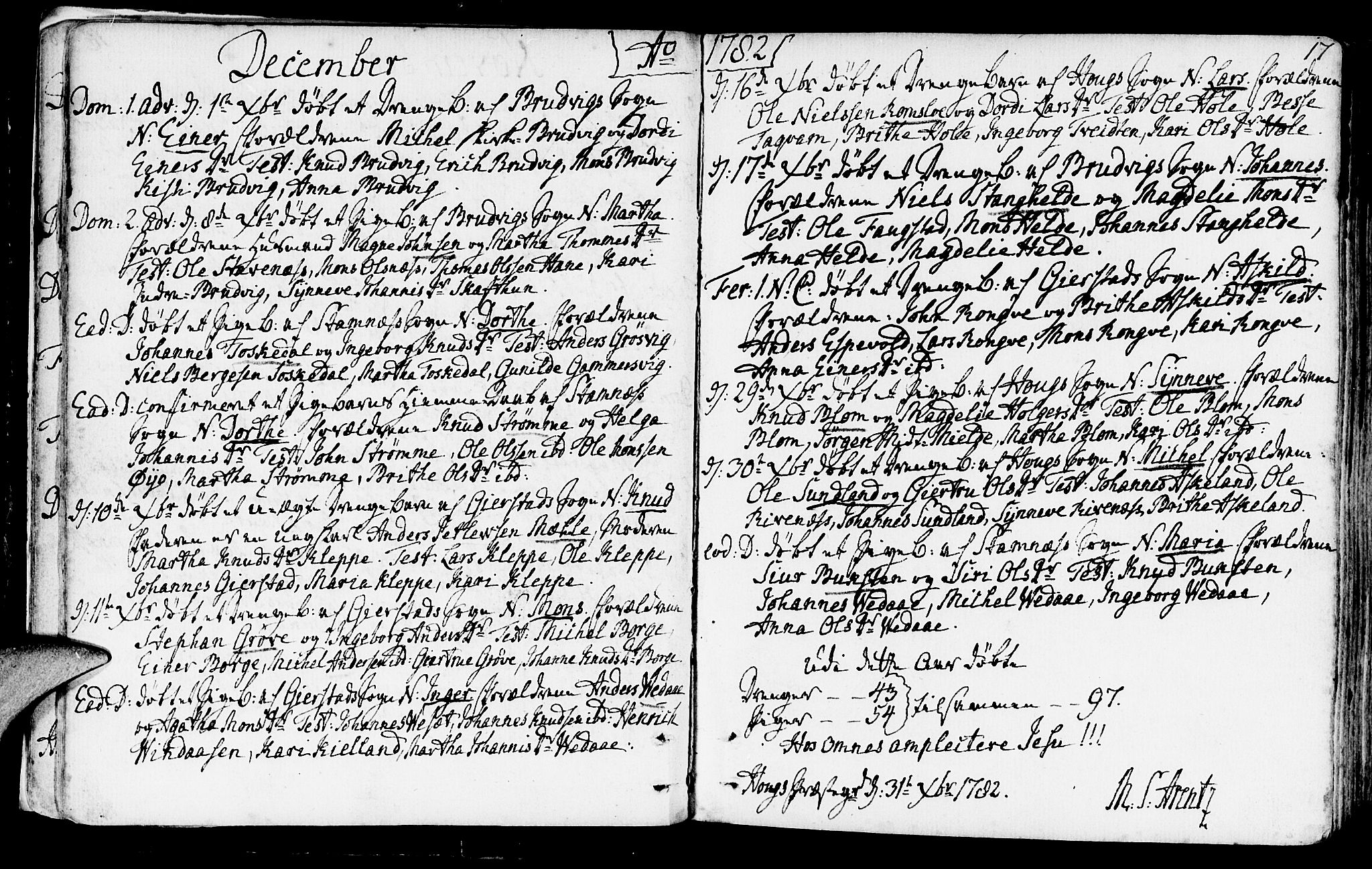 Haus sokneprestembete, SAB/A-75601/H/Haa: Parish register (official) no. A 10, 1782-1796, p. 17