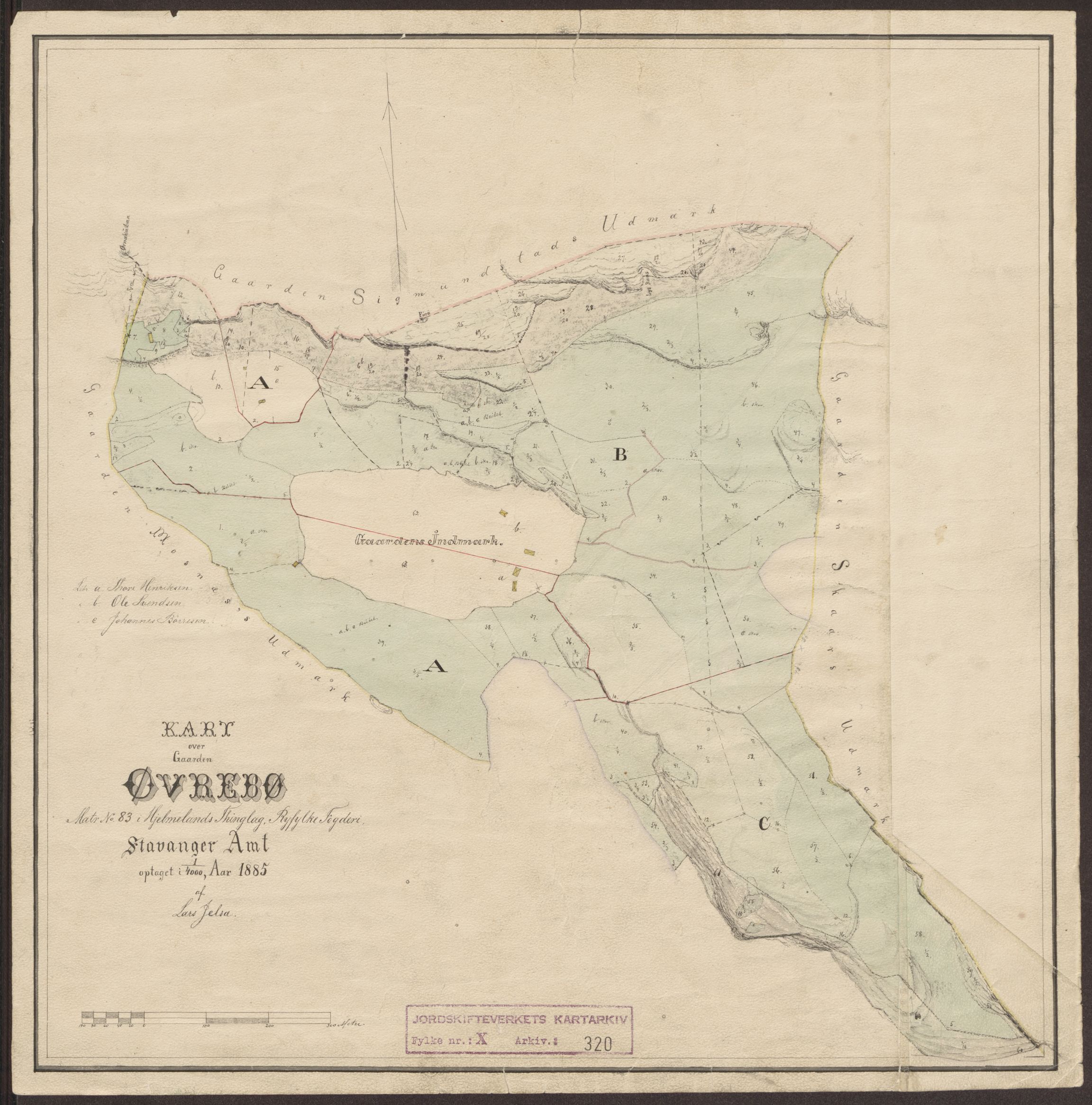 Jordskifteverkets kartarkiv, AV/RA-S-3929/T, 1859-1988, p. 386
