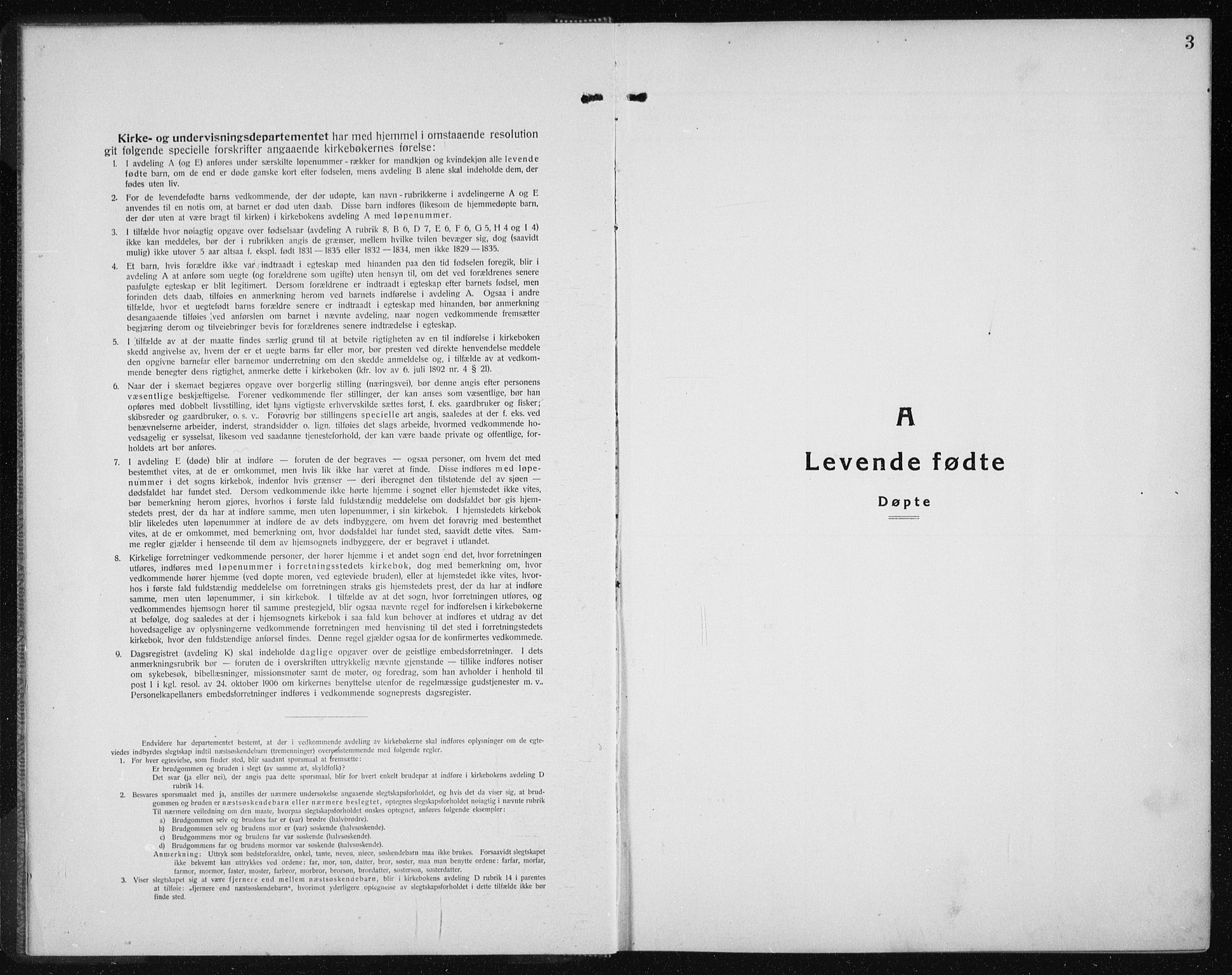 Ministerialprotokoller, klokkerbøker og fødselsregistre - Sør-Trøndelag, SAT/A-1456/689/L1045: Parish register (copy) no. 689C04, 1923-1940, p. 3