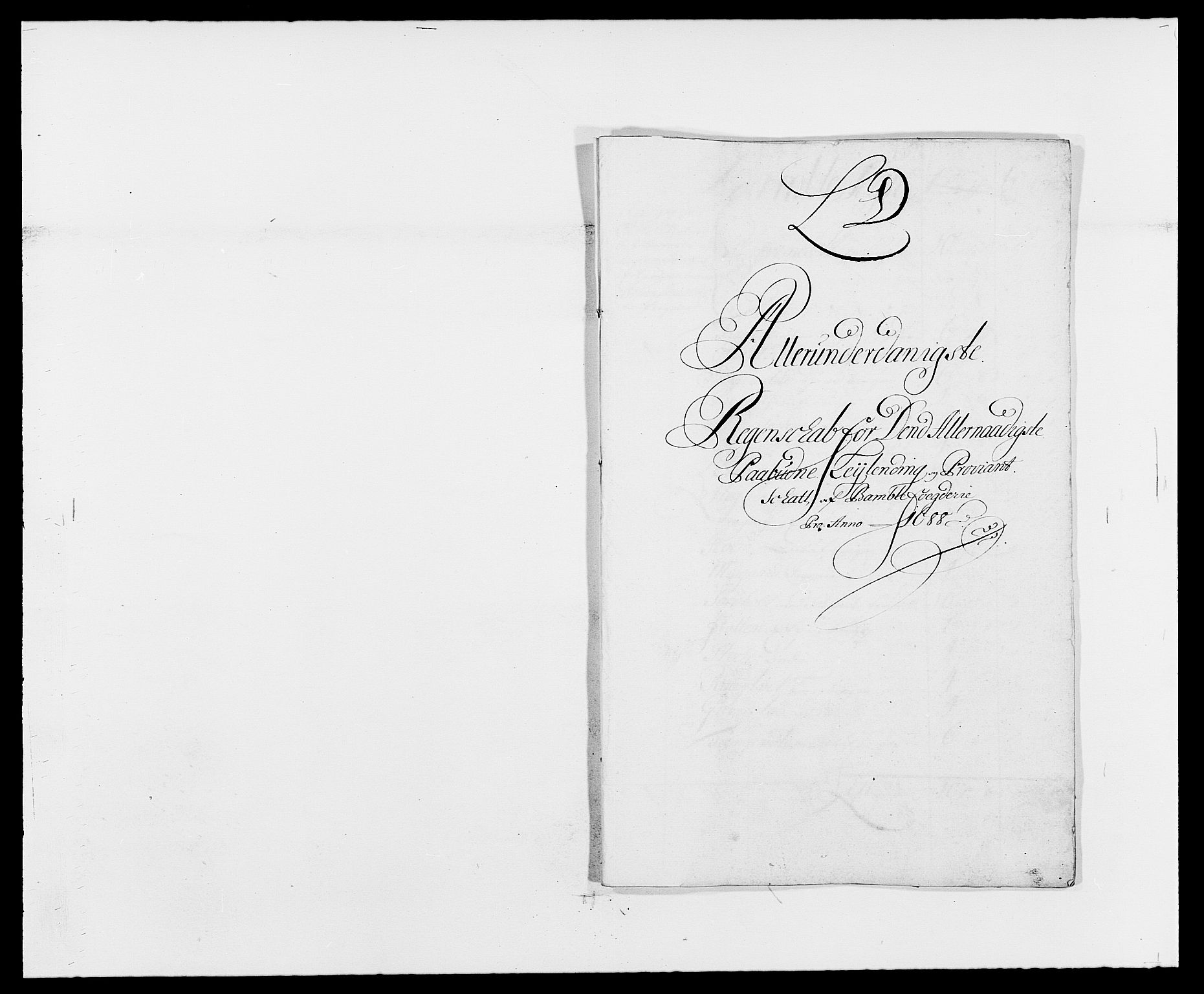 Rentekammeret inntil 1814, Reviderte regnskaper, Fogderegnskap, RA/EA-4092/R34/L2050: Fogderegnskap Bamble, 1688-1691, p. 80
