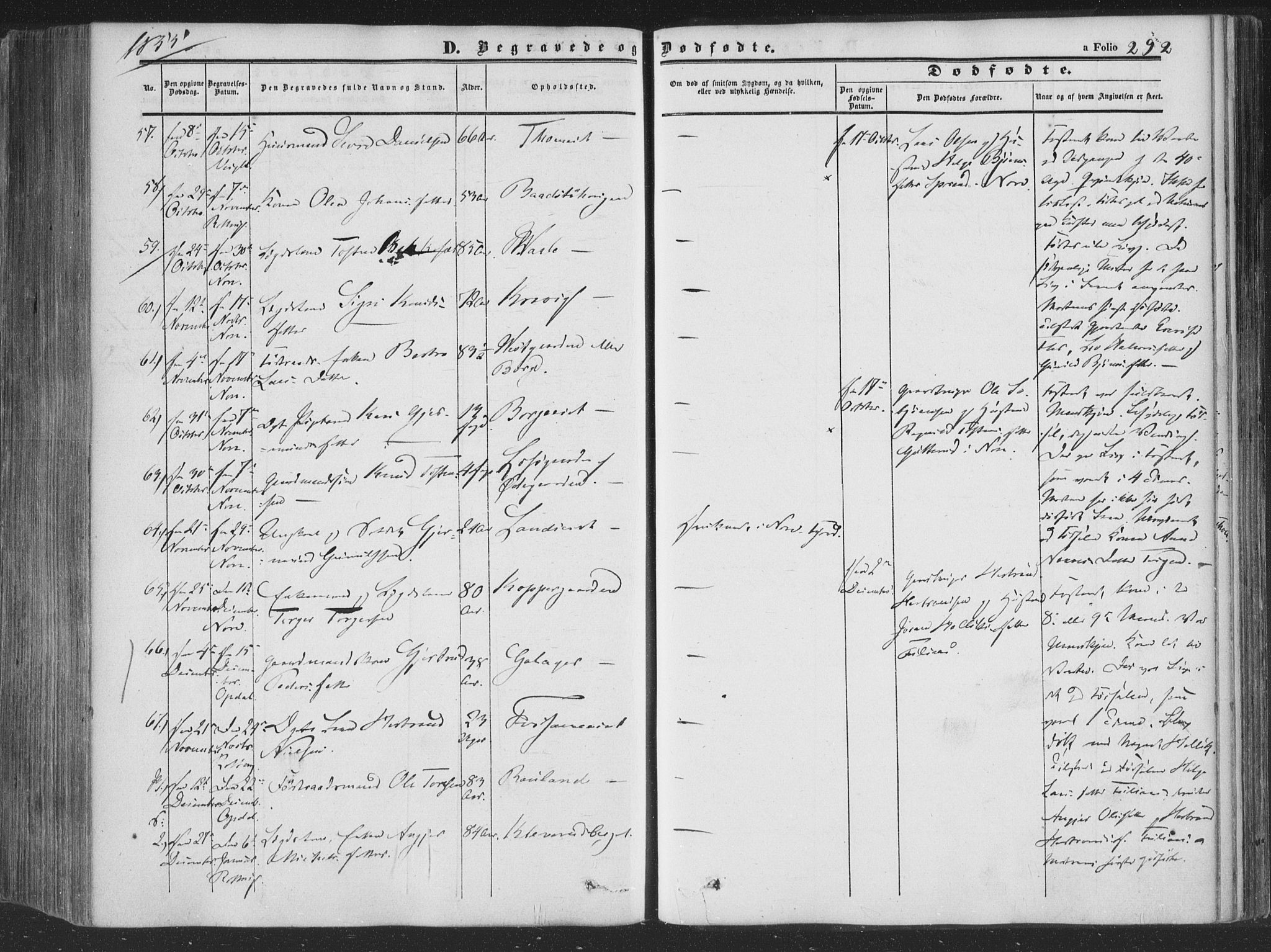 Rollag kirkebøker, SAKO/A-240/F/Fa/L0008: Parish register (official) no. I 8, 1847-1860, p. 292