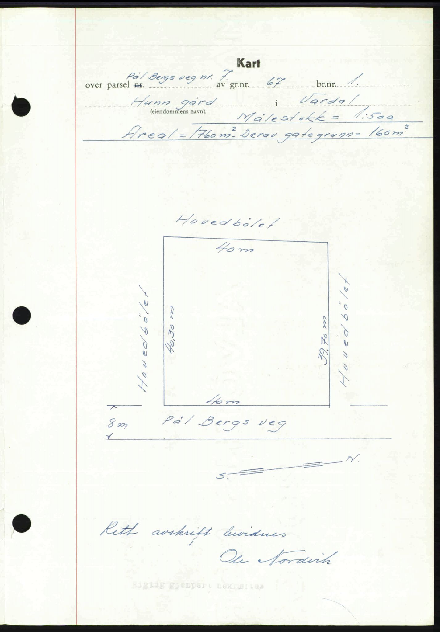 Toten tingrett, SAH/TING-006/H/Hb/Hbc/L0020: Mortgage book no. Hbc-20, 1948-1948, Diary no: : 3499/1948