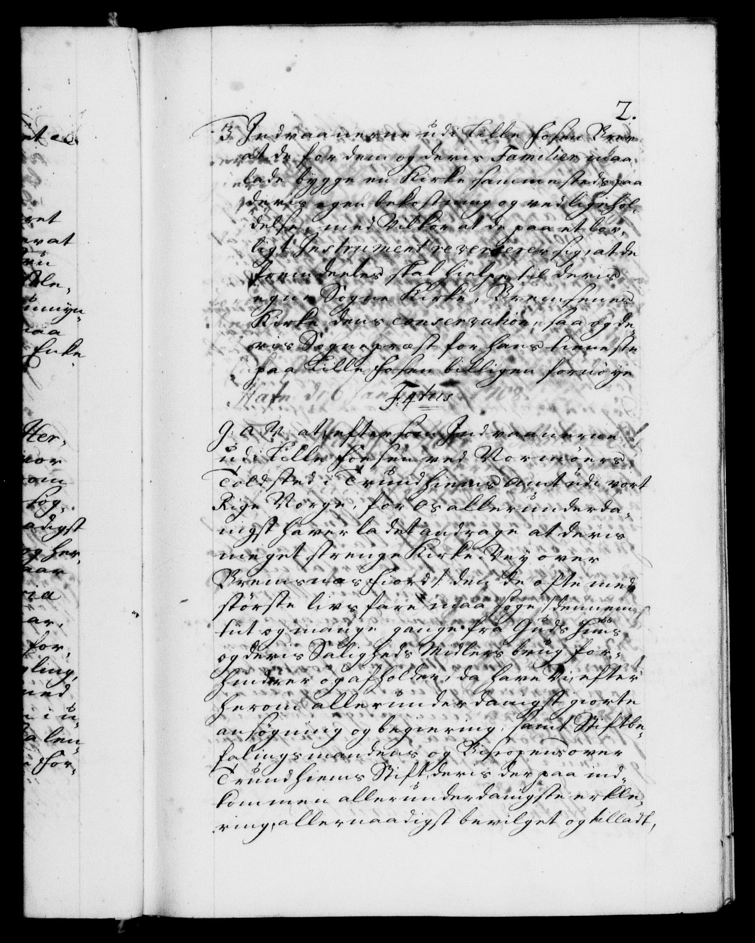 Danske Kanselli 1572-1799, AV/RA-EA-3023/F/Fc/Fca/Fcaa/L0020: Norske registre, 1708-1711, p. 2a