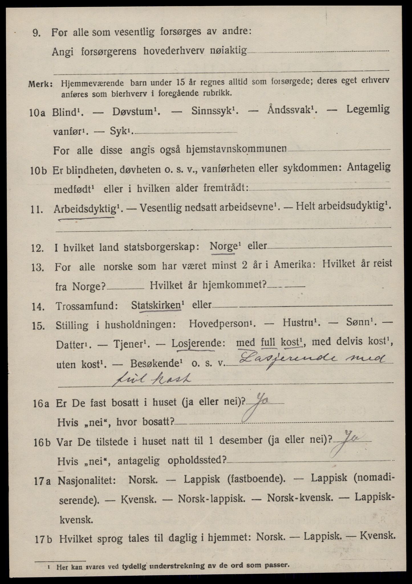 SAT, 1920 census for Fillan, 1920, p. 2335