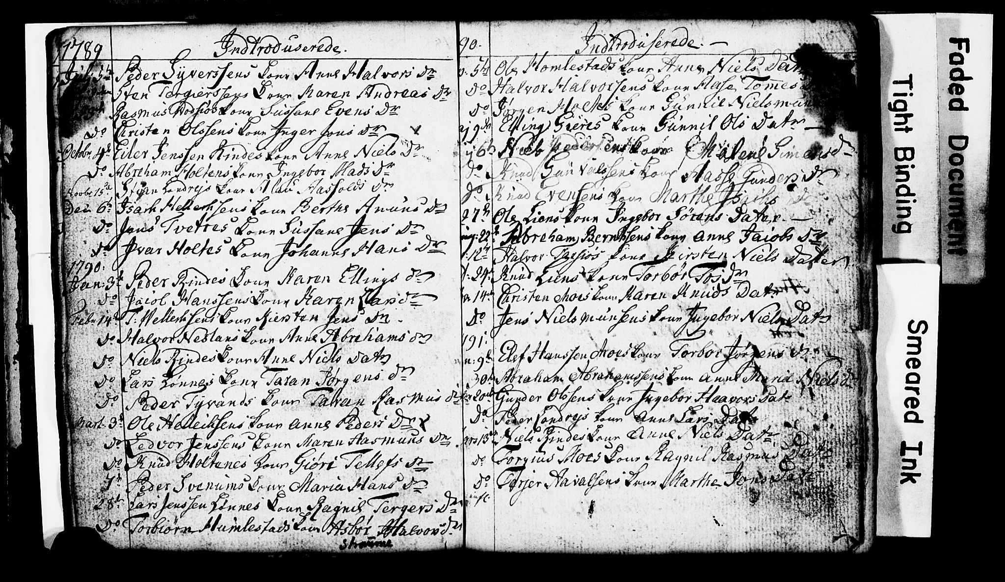 Sannidal kirkebøker, SAKO/A-296/G/Ga/L0001: Parish register (copy) no. 1, 1782-1816