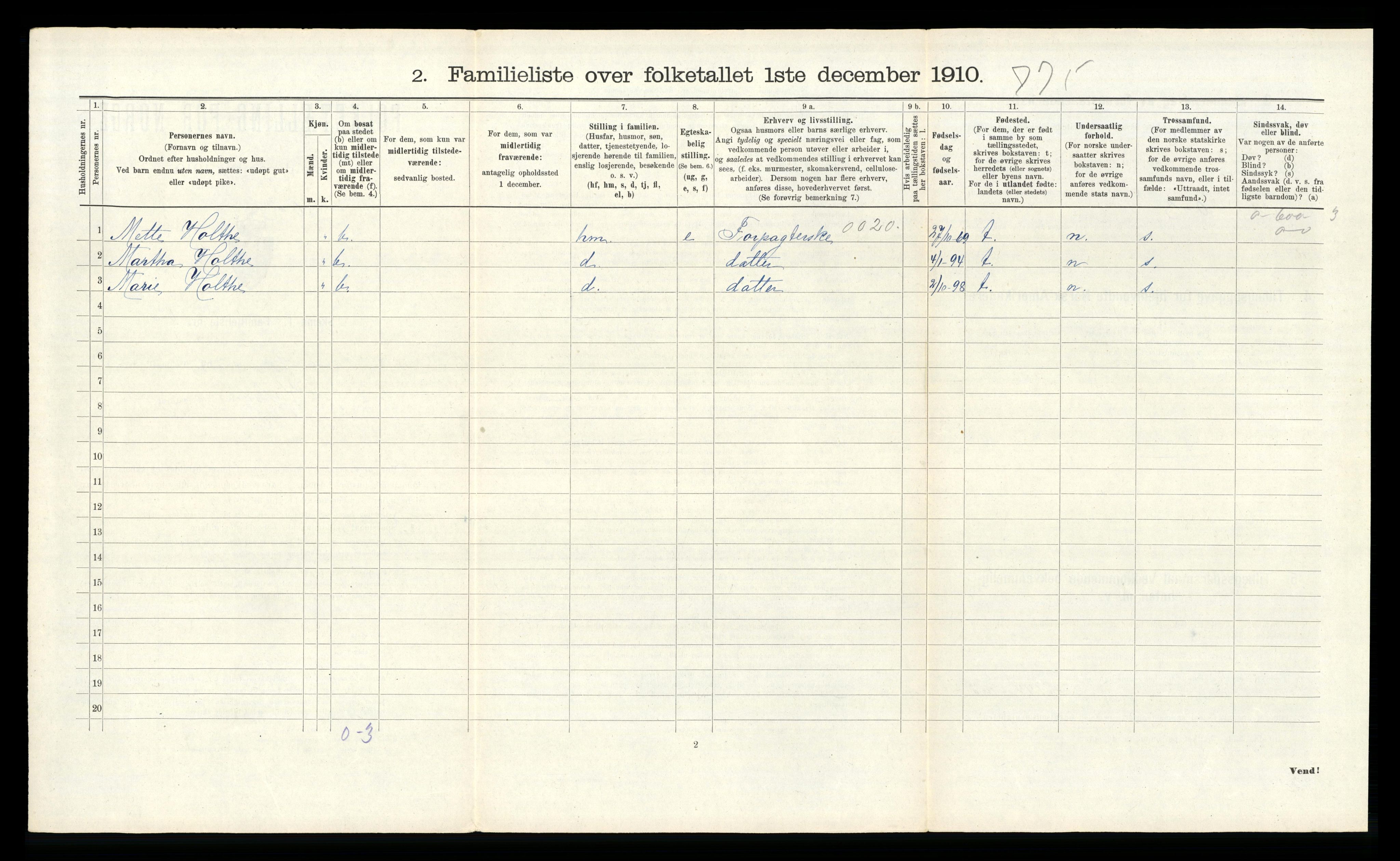 RA, 1910 census for Trondheim, 1910, p. 14328