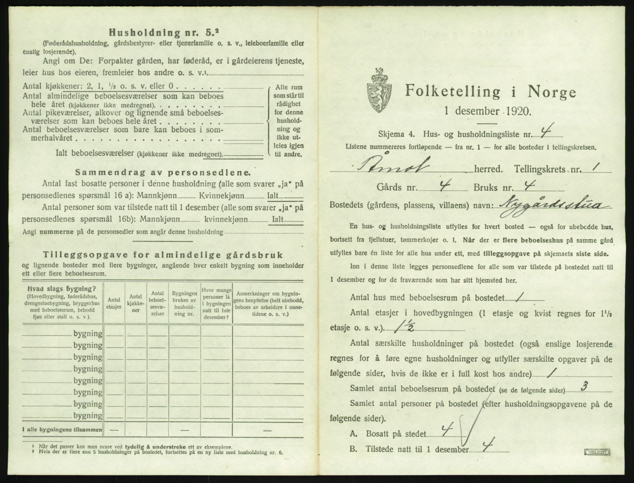 SAH, 1920 census for Åmot, 1920, p. 63