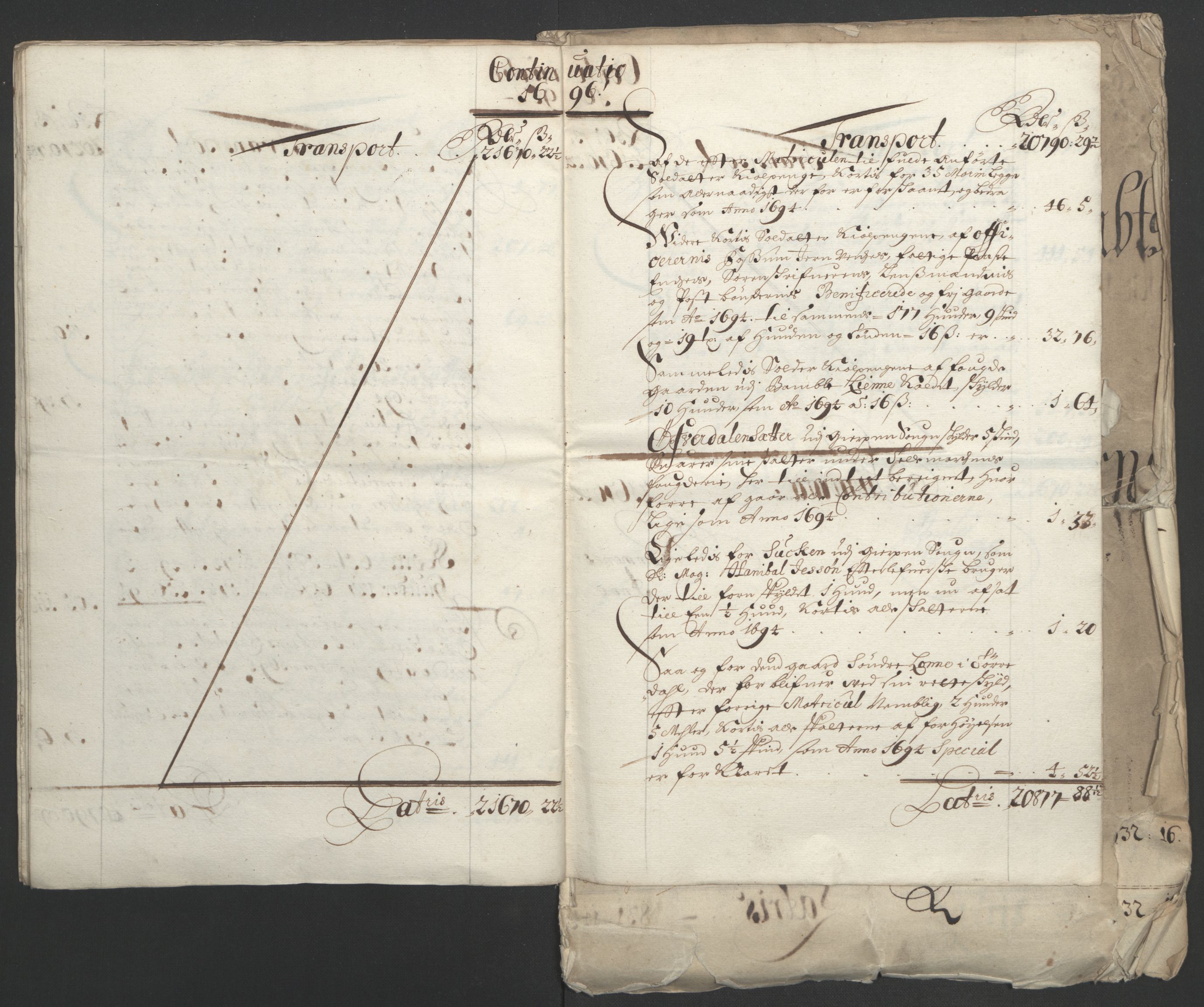 Rentekammeret inntil 1814, Reviderte regnskaper, Fogderegnskap, AV/RA-EA-4092/R36/L2093: Fogderegnskap Øvre og Nedre Telemark og Bamble, 1695, p. 24