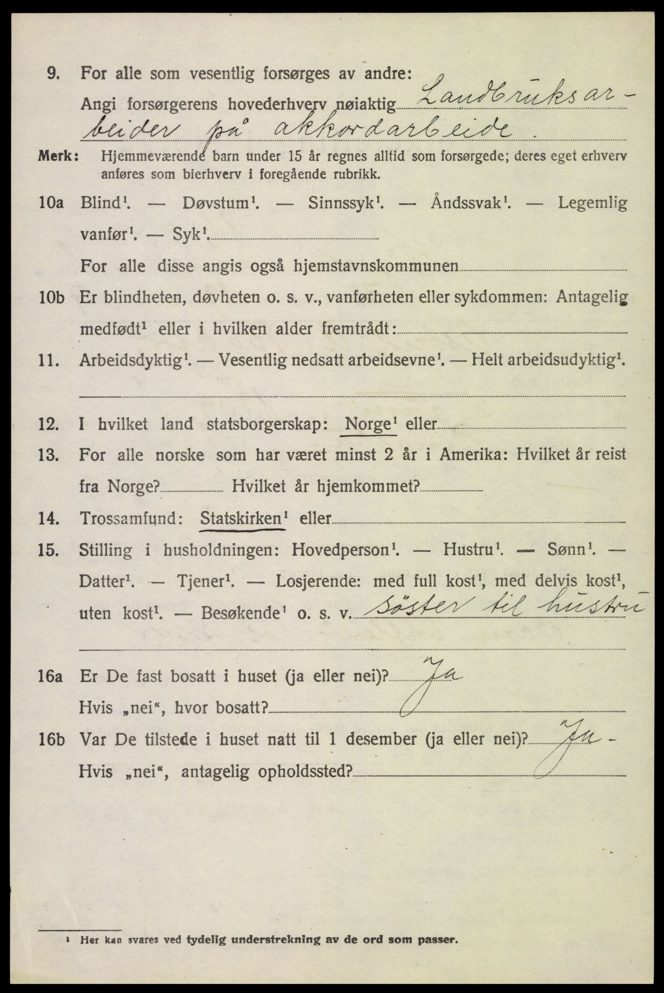 SAH, 1920 census for Øyer, 1920, p. 2128