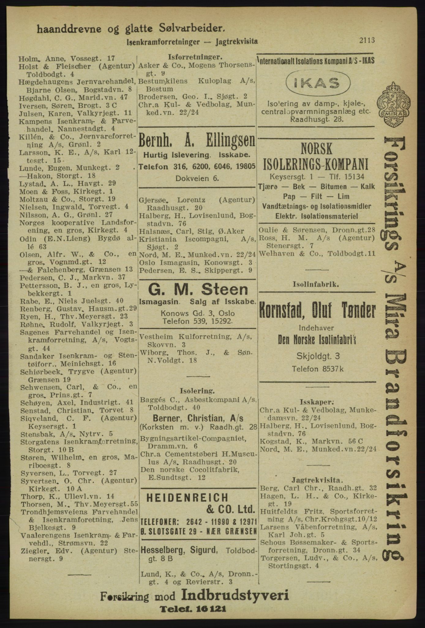 Kristiania/Oslo adressebok, PUBL/-, 1918, p. 2266
