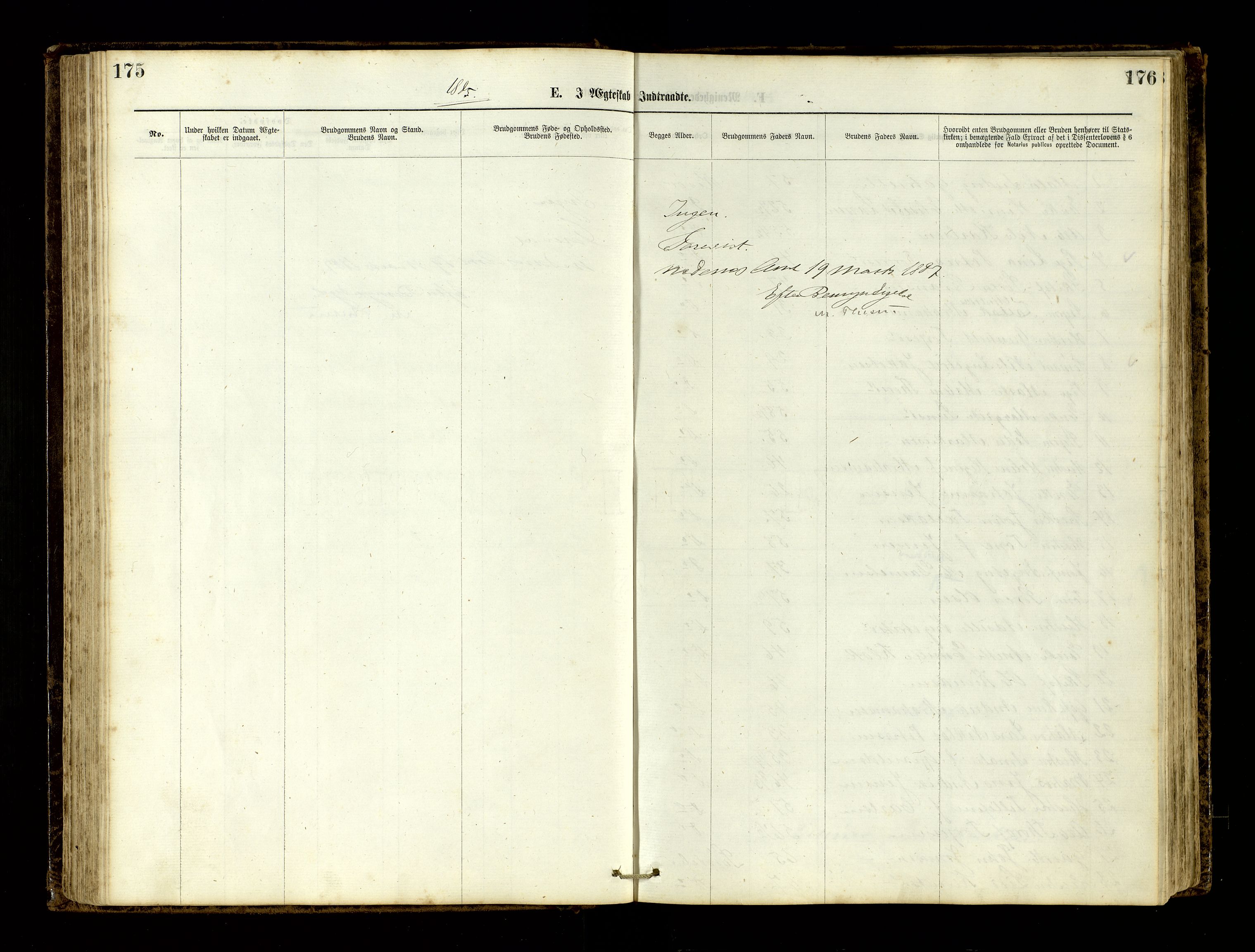 Den evangelisk-lutherske frimenighet, Risør, AV/SAK-1292-0007/F/Fa/L0001: Dissenter register no. F 17, 1877-1892, p. 175-176