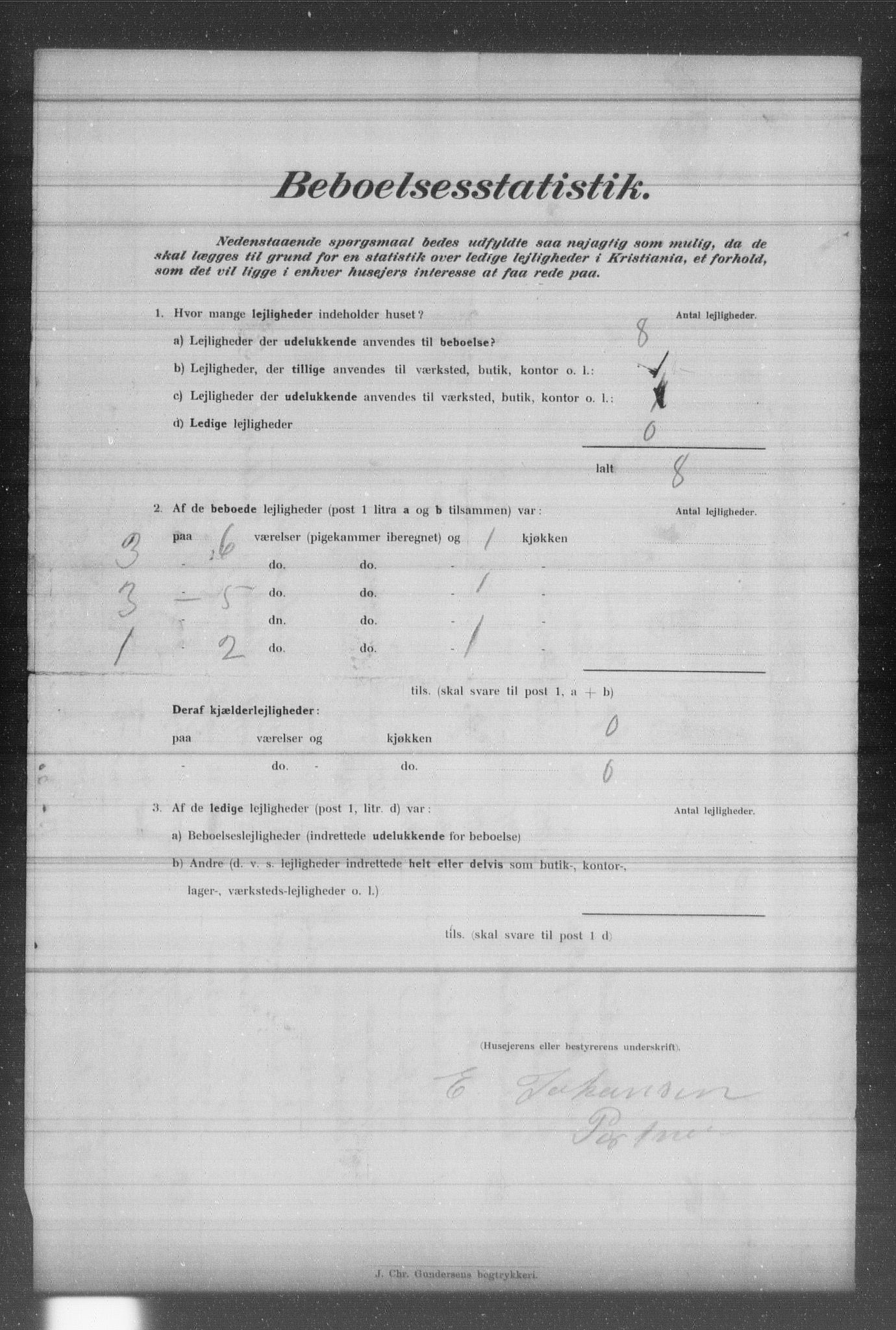 OBA, Municipal Census 1902 for Kristiania, 1902, p. 1334