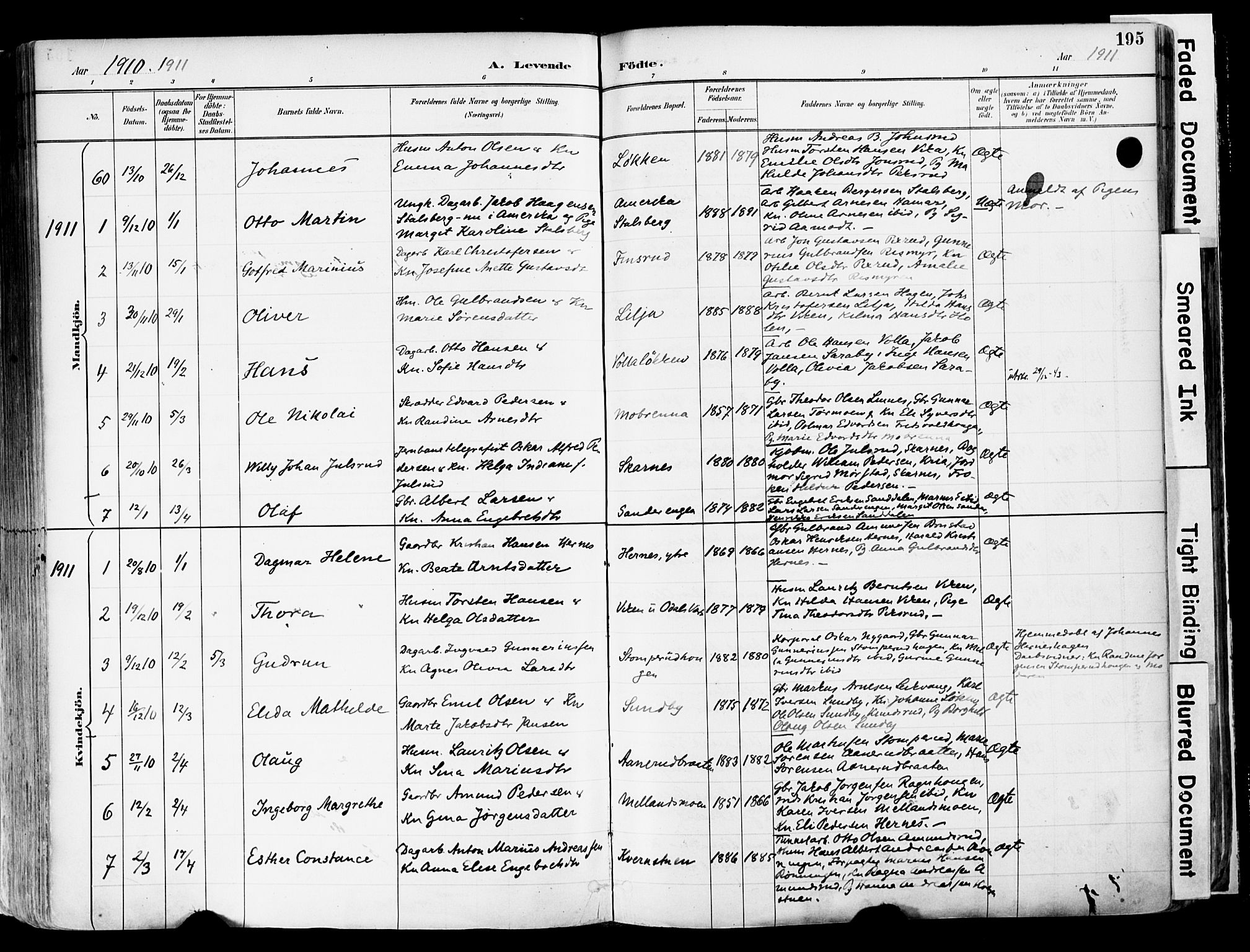 Sør-Odal prestekontor, AV/SAH-PREST-030/H/Ha/Haa/L0006: Parish register (official) no. 6, 1886-1931, p. 195