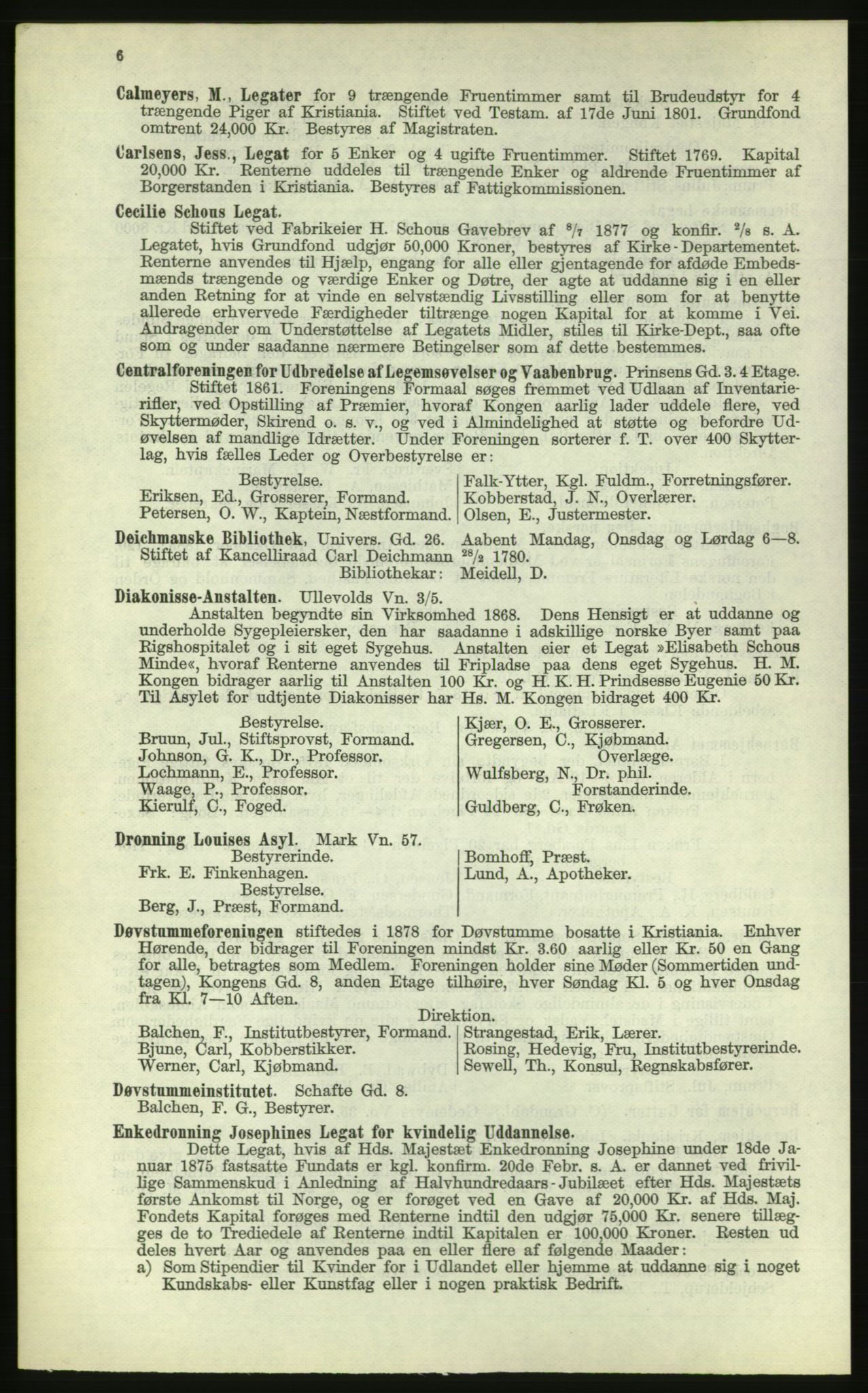 Kristiania/Oslo adressebok, PUBL/-, 1884, p. 6