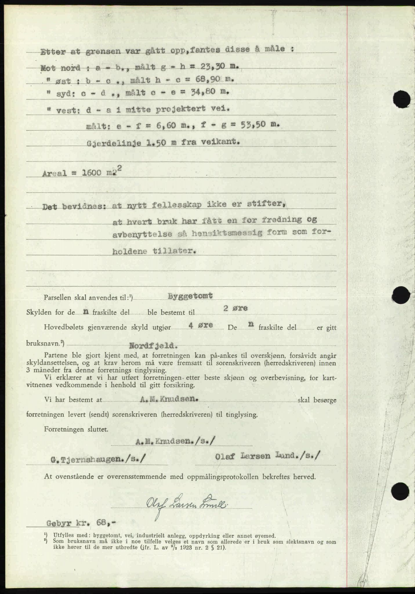 Follo sorenskriveri, SAO/A-10274/G/Ga/Gaa/L0085: Mortgage book no. I 85, 1948-1948, Diary no: : 3675/1948