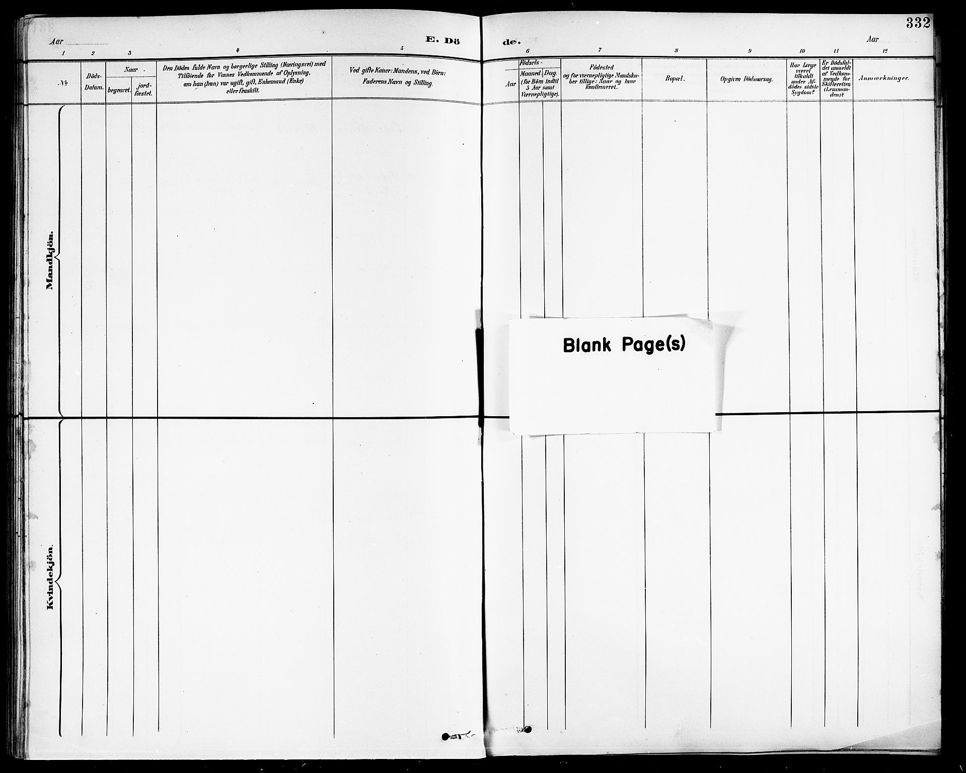 Ministerialprotokoller, klokkerbøker og fødselsregistre - Nordland, AV/SAT-A-1459/838/L0559: Parish register (copy) no. 838C06, 1893-1910, p. 332