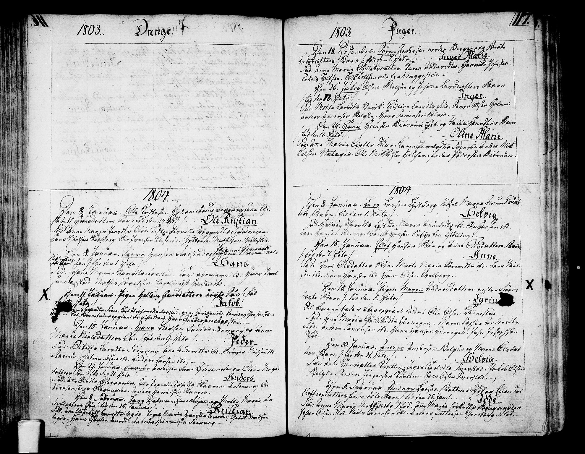 Sandar kirkebøker, SAKO/A-243/F/Fa/L0003: Parish register (official) no. 3, 1789-1814, p. 117