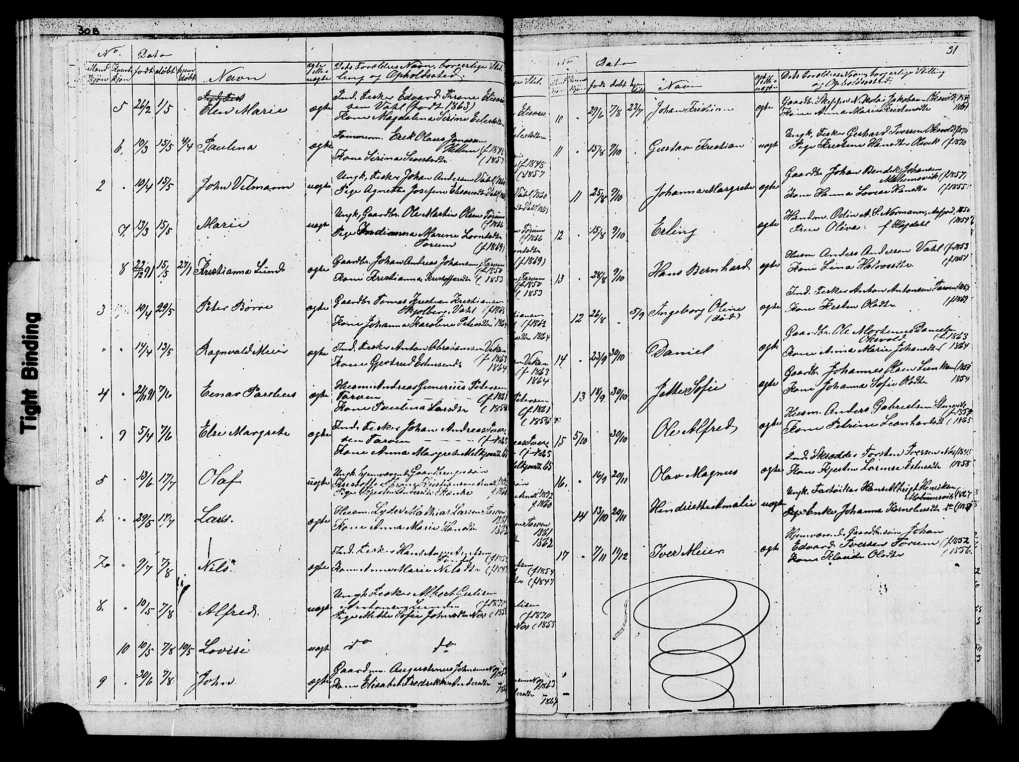 Ministerialprotokoller, klokkerbøker og fødselsregistre - Sør-Trøndelag, SAT/A-1456/652/L0653: Parish register (copy) no. 652C01, 1866-1910, p. 31