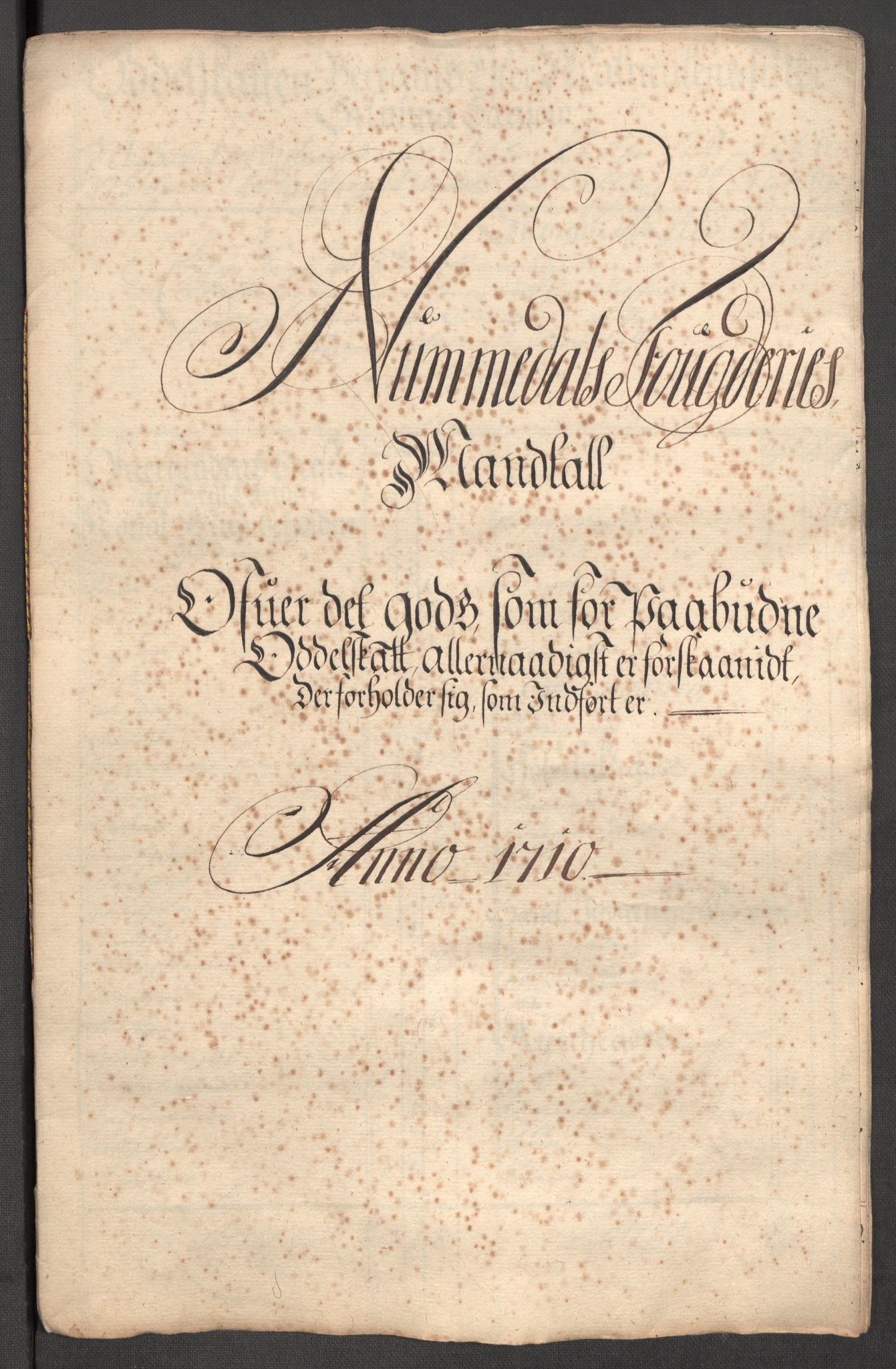 Rentekammeret inntil 1814, Reviderte regnskaper, Fogderegnskap, RA/EA-4092/R64/L4431: Fogderegnskap Namdal, 1709-1710, p. 440