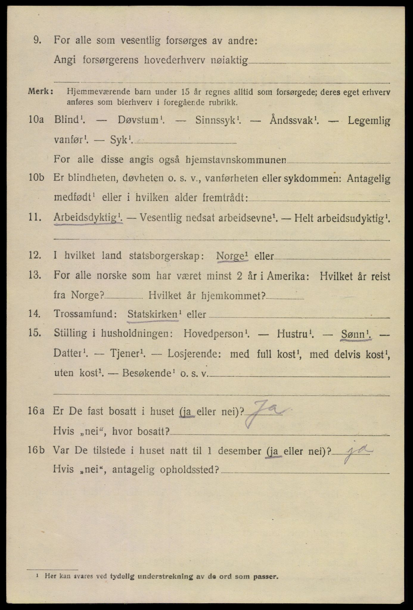 SAKO, 1920 census for Sandefjord, 1920, p. 9453