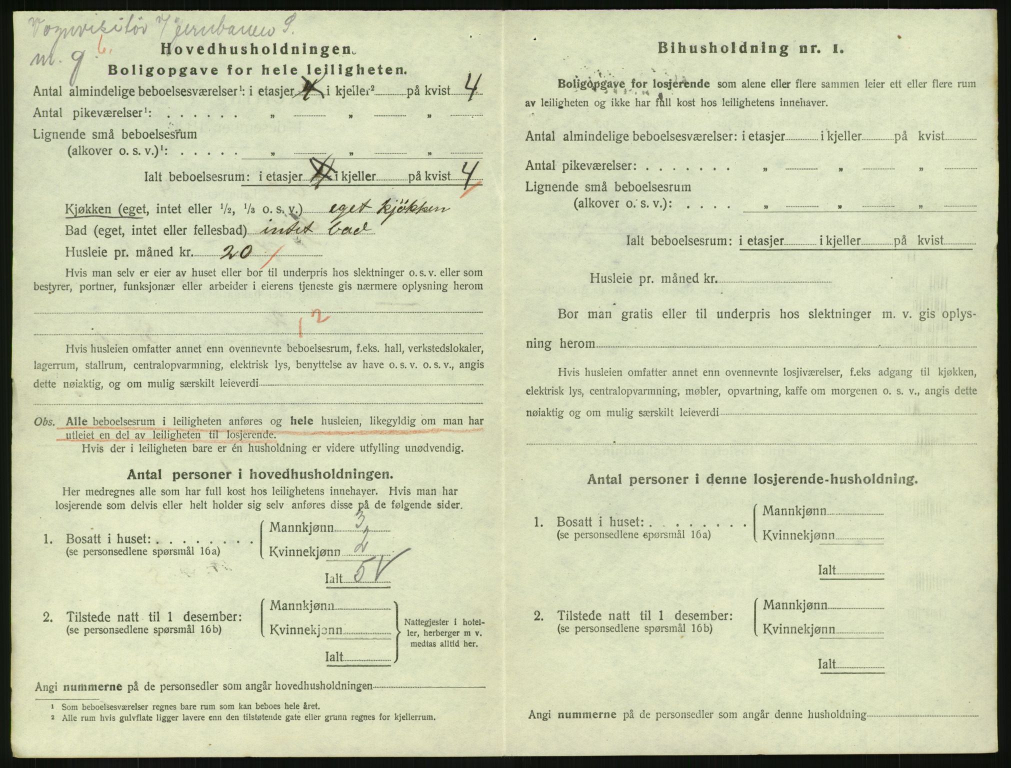 SAH, 1920 census for Gjøvik, 1920, p. 1537