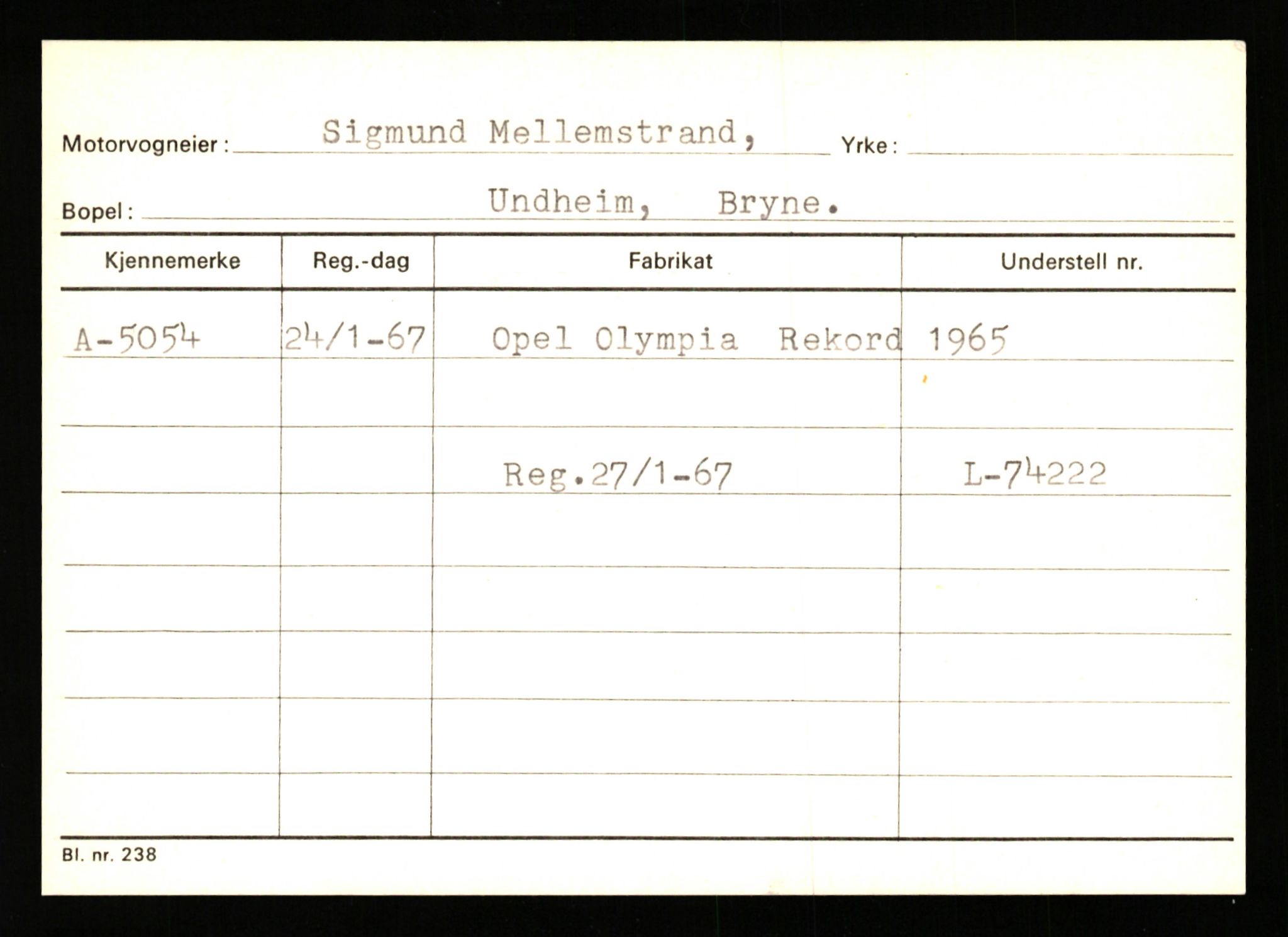 Stavanger trafikkstasjon, AV/SAST-A-101942/0/G/L0001: Registreringsnummer: 0 - 5782, 1930-1971, p. 2967