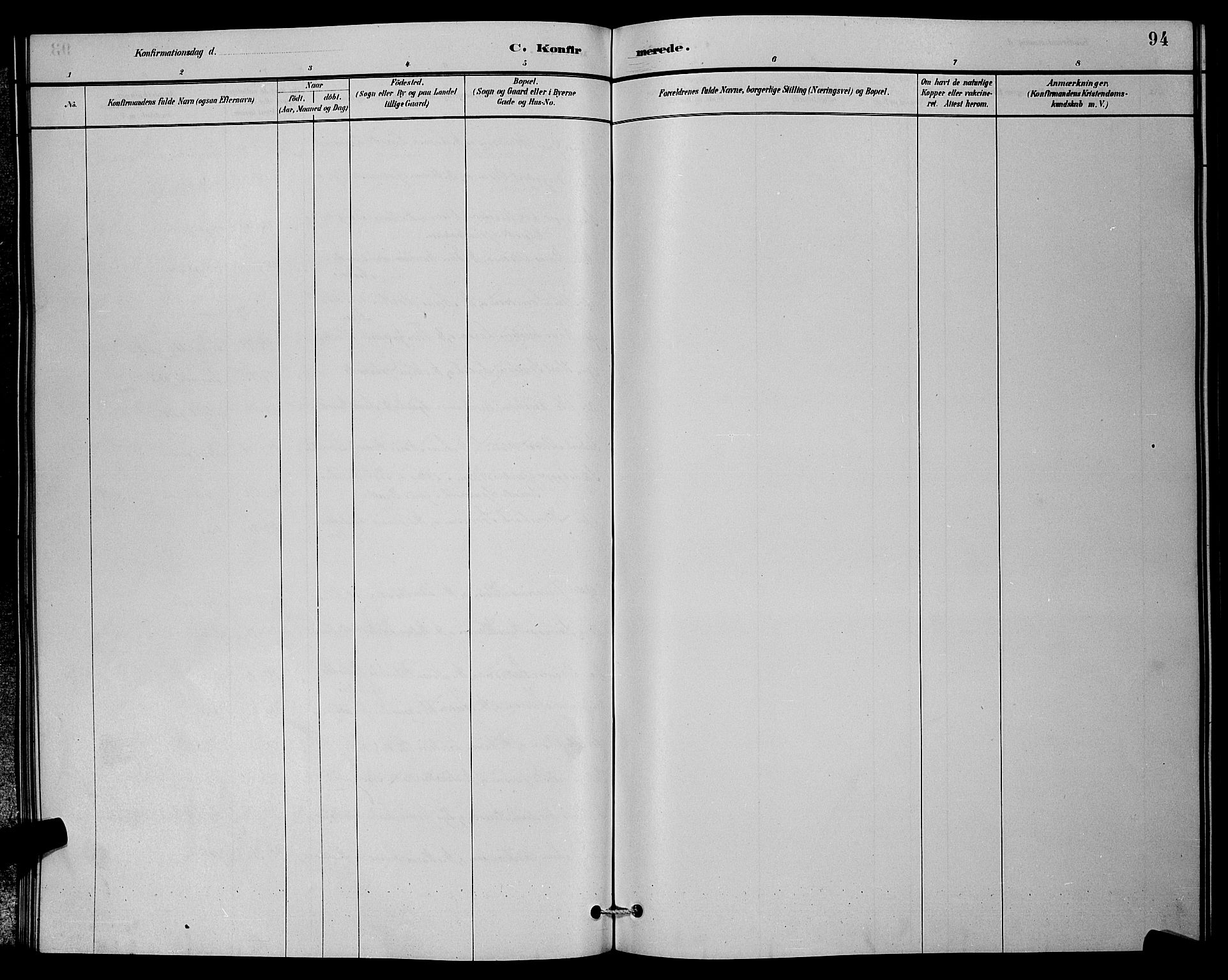 Sørum prestekontor Kirkebøker, SAO/A-10303/G/Ga/L0005: Parish register (copy) no. I 5.1, 1886-1894, p. 94