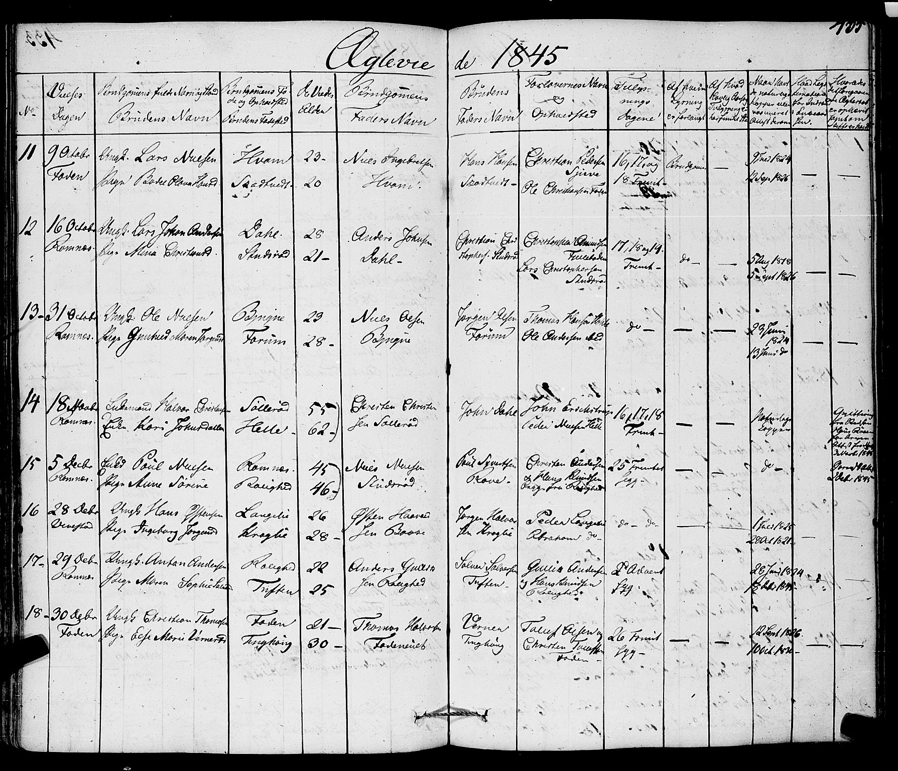 Ramnes kirkebøker, AV/SAKO-A-314/F/Fa/L0005: Parish register (official) no. I 5, 1841-1861, p. 434-435