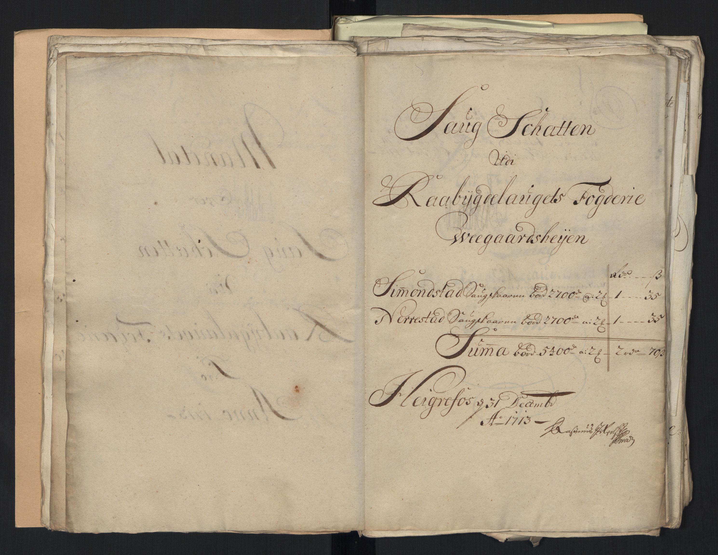 Rentekammeret inntil 1814, Reviderte regnskaper, Fogderegnskap, AV/RA-EA-4092/R40/L2450: Fogderegnskap Råbyggelag, 1712-1713, p. 270