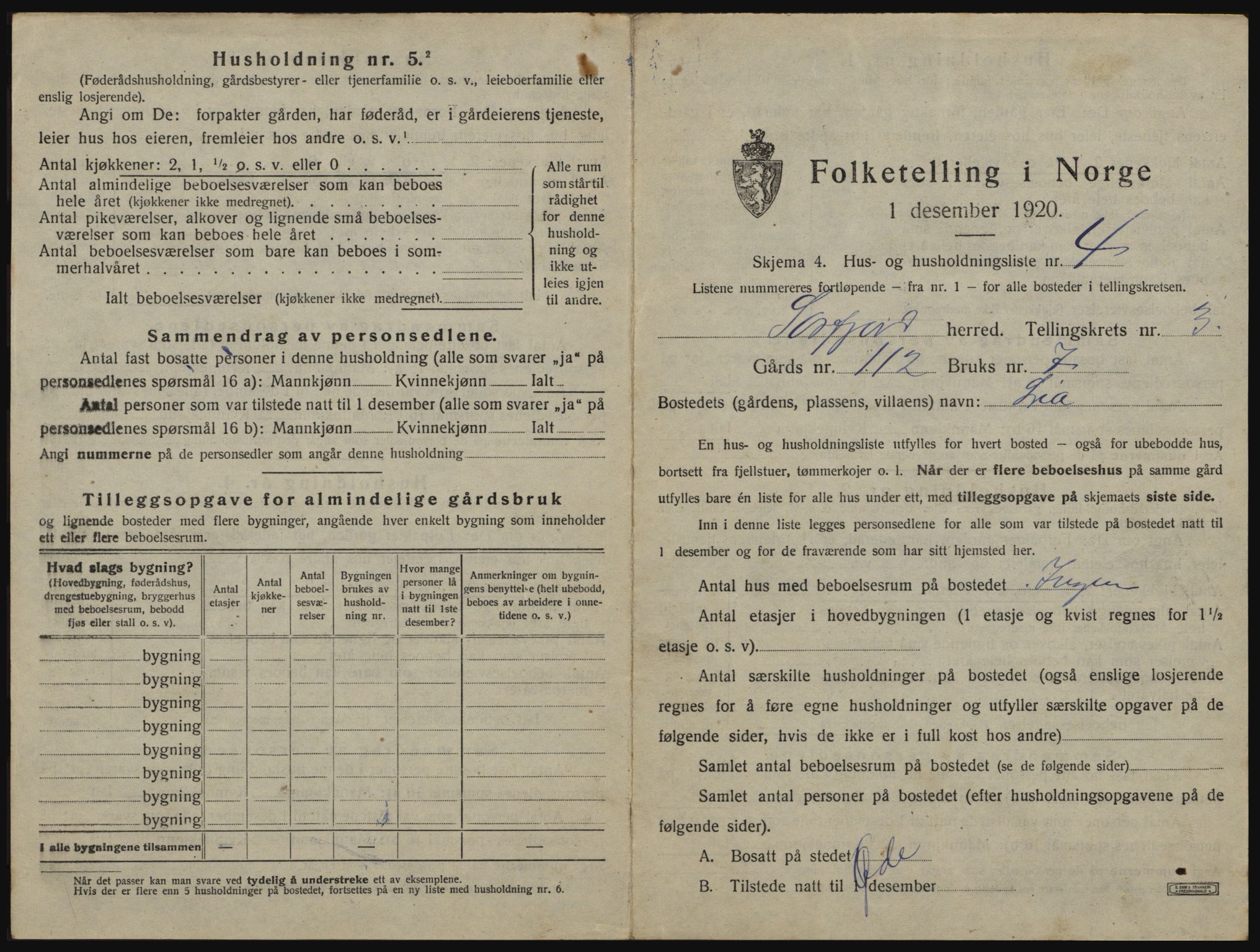 SATØ, 1920 census for Sørfjord, 1920, p. 97