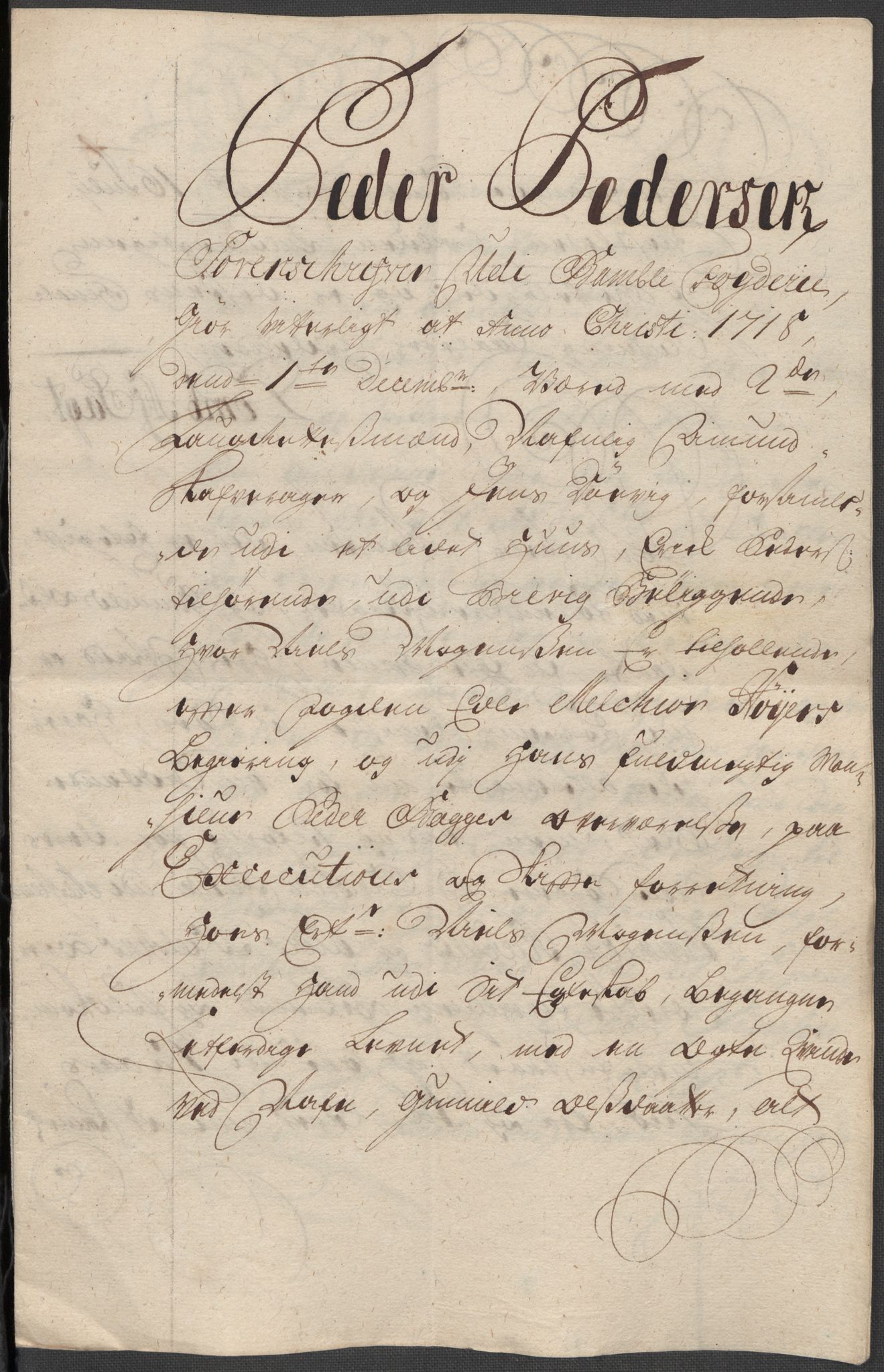 Rentekammeret inntil 1814, Reviderte regnskaper, Fogderegnskap, AV/RA-EA-4092/R36/L2130: Fogderegnskap Øvre og Nedre Telemark og Bamble, 1718, p. 250