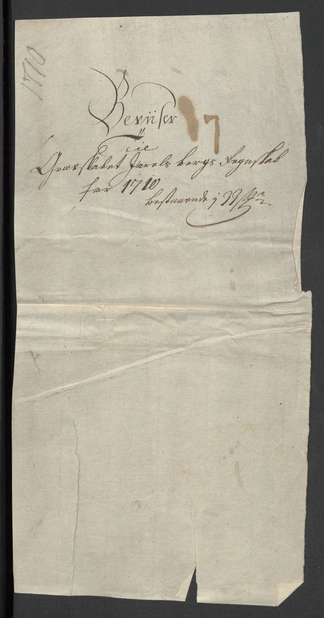 Rentekammeret inntil 1814, Reviderte regnskaper, Fogderegnskap, AV/RA-EA-4092/R32/L1875: Fogderegnskap Jarlsberg grevskap, 1710, p. 27