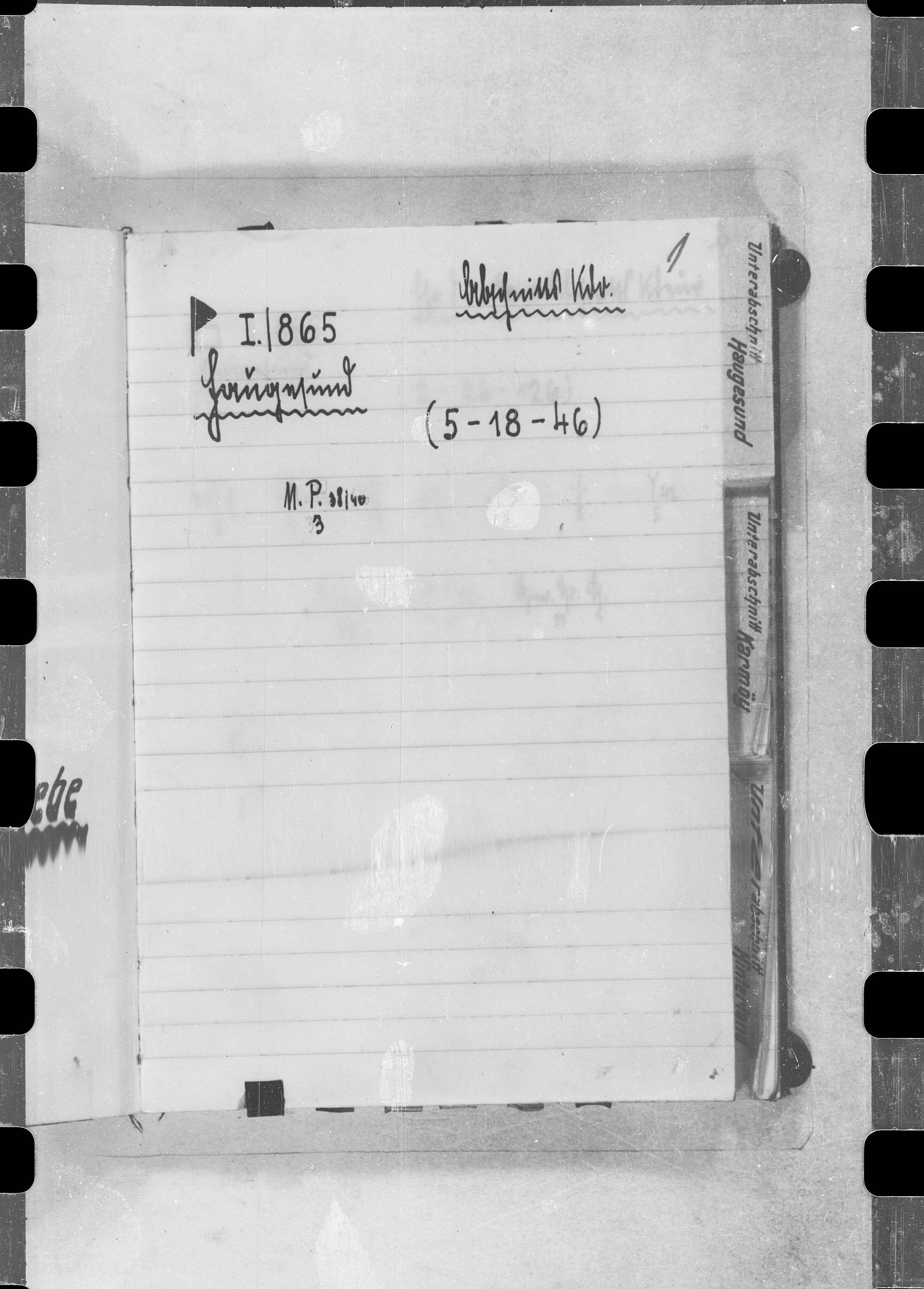 Documents Section, RA/RAFA-2200/V/L0070: Film med LMDC Serial Number., 1940-1945, p. 727