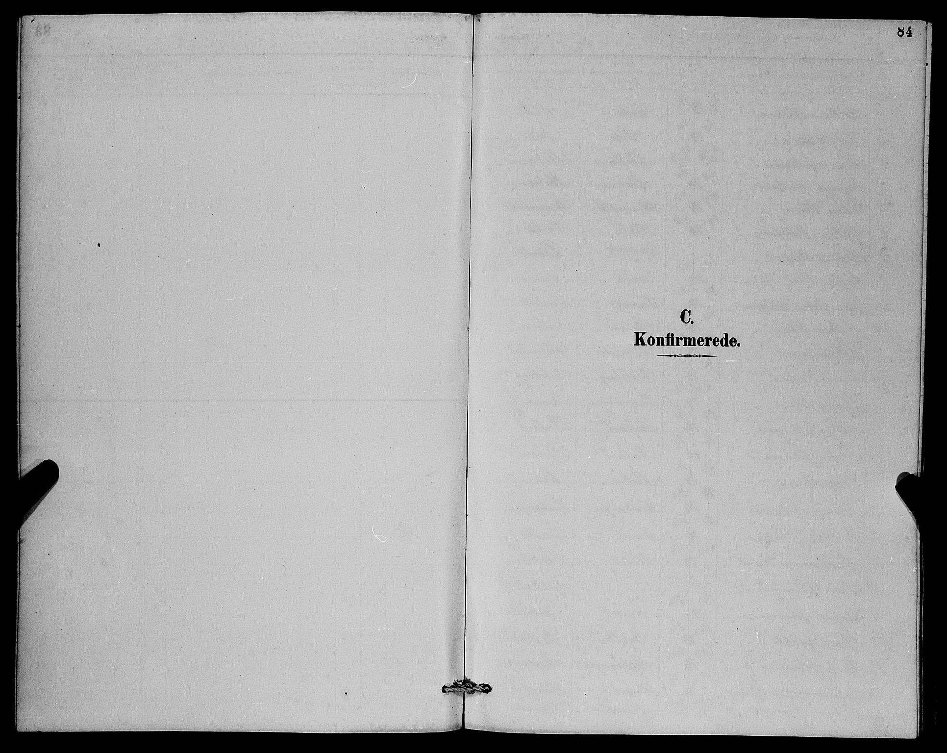Herdla Sokneprestembete, SAB/A-75701/H/Hab: Parish register (copy) no. A 3, 1889-1899, p. 84