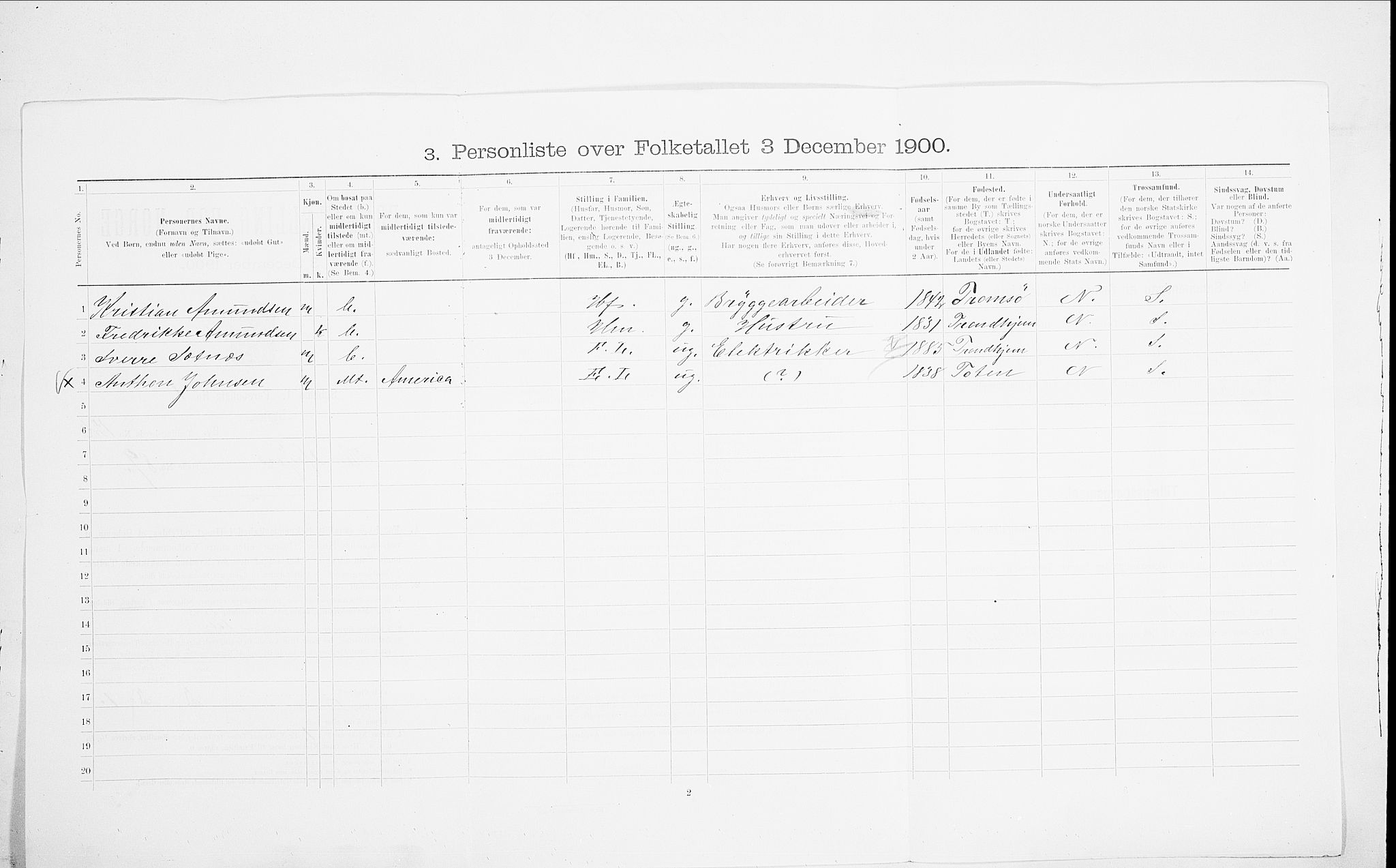 SAO, 1900 census for Kristiania, 1900, p. 100222