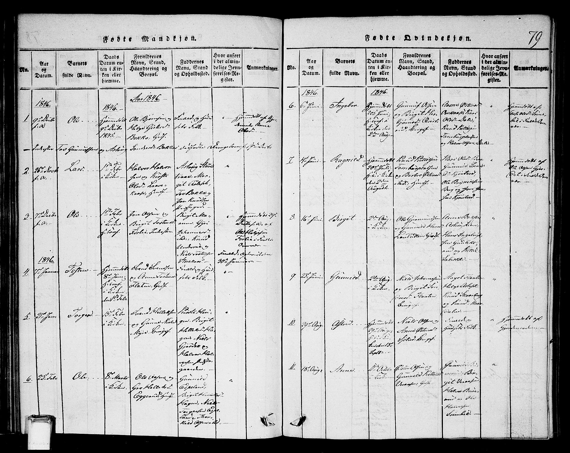 Tinn kirkebøker, SAKO/A-308/G/Gb/L0001: Parish register (copy) no. II 1 /2, 1837-1850, p. 79
