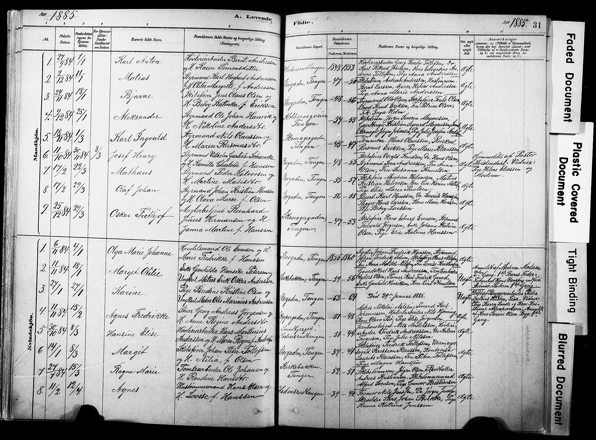 Strømsø kirkebøker, SAKO/A-246/F/Fb/L0006: Parish register (official) no. II 6, 1879-1910, p. 31