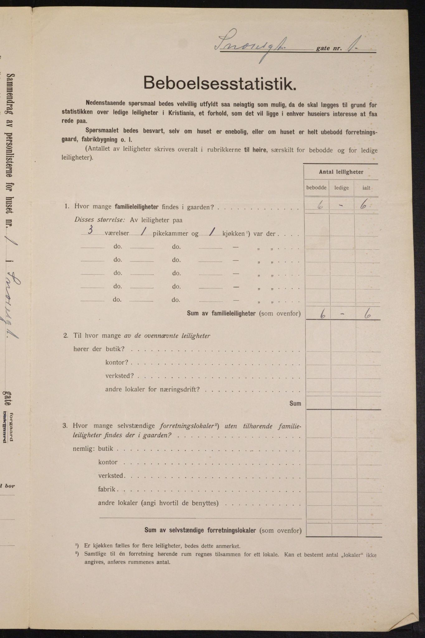 OBA, Municipal Census 1913 for Kristiania, 1913, p. 98117