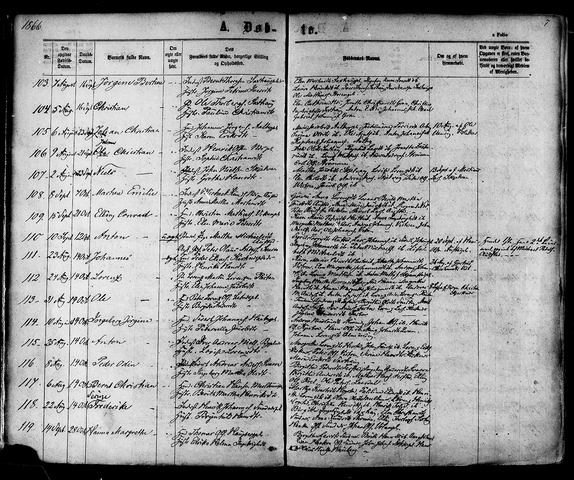 Ministerialprotokoller, klokkerbøker og fødselsregistre - Nord-Trøndelag, AV/SAT-A-1458/730/L0284: Parish register (official) no. 730A09, 1866-1878, p. 7