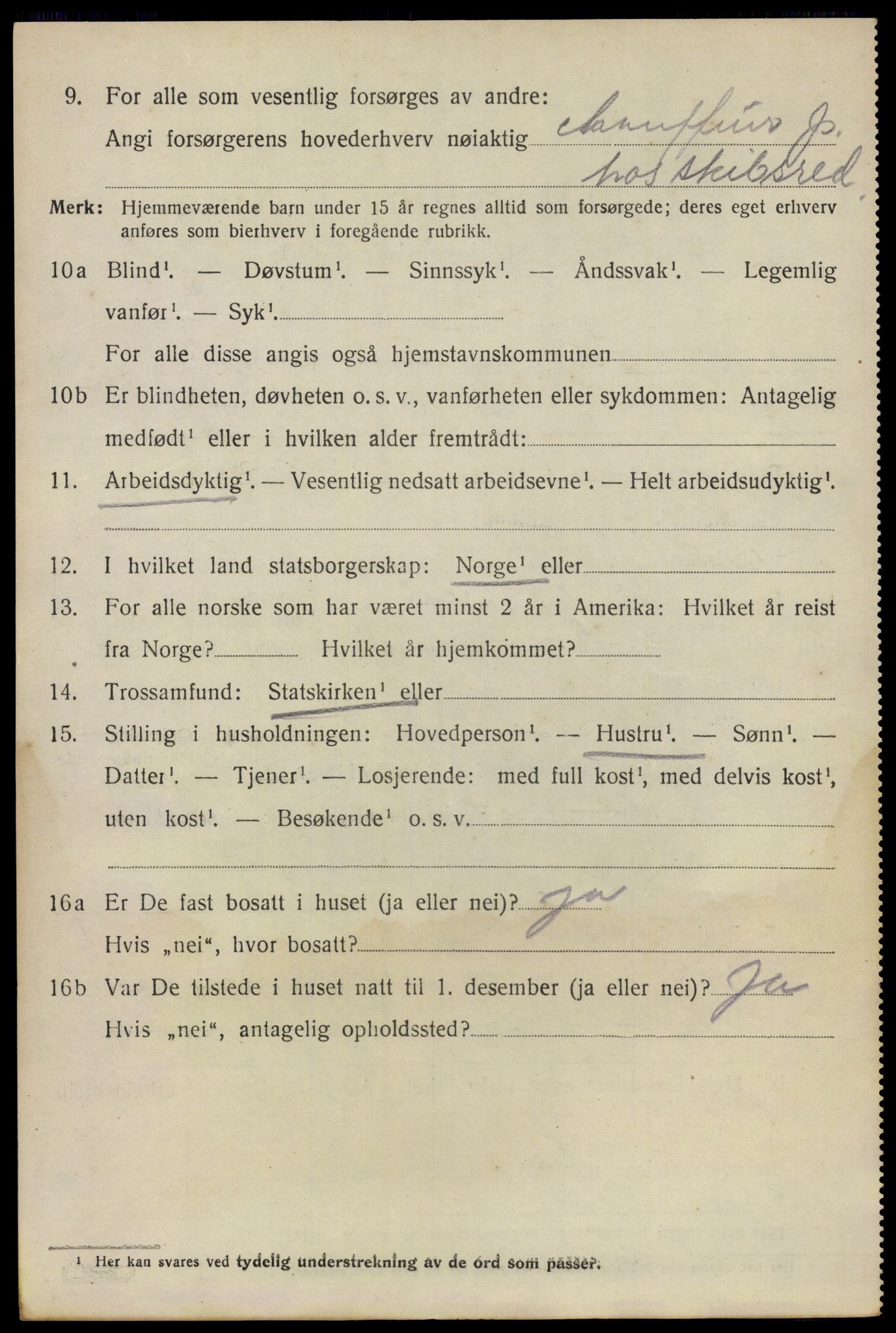 SAO, 1920 census for Bærum, 1920, p. 33031