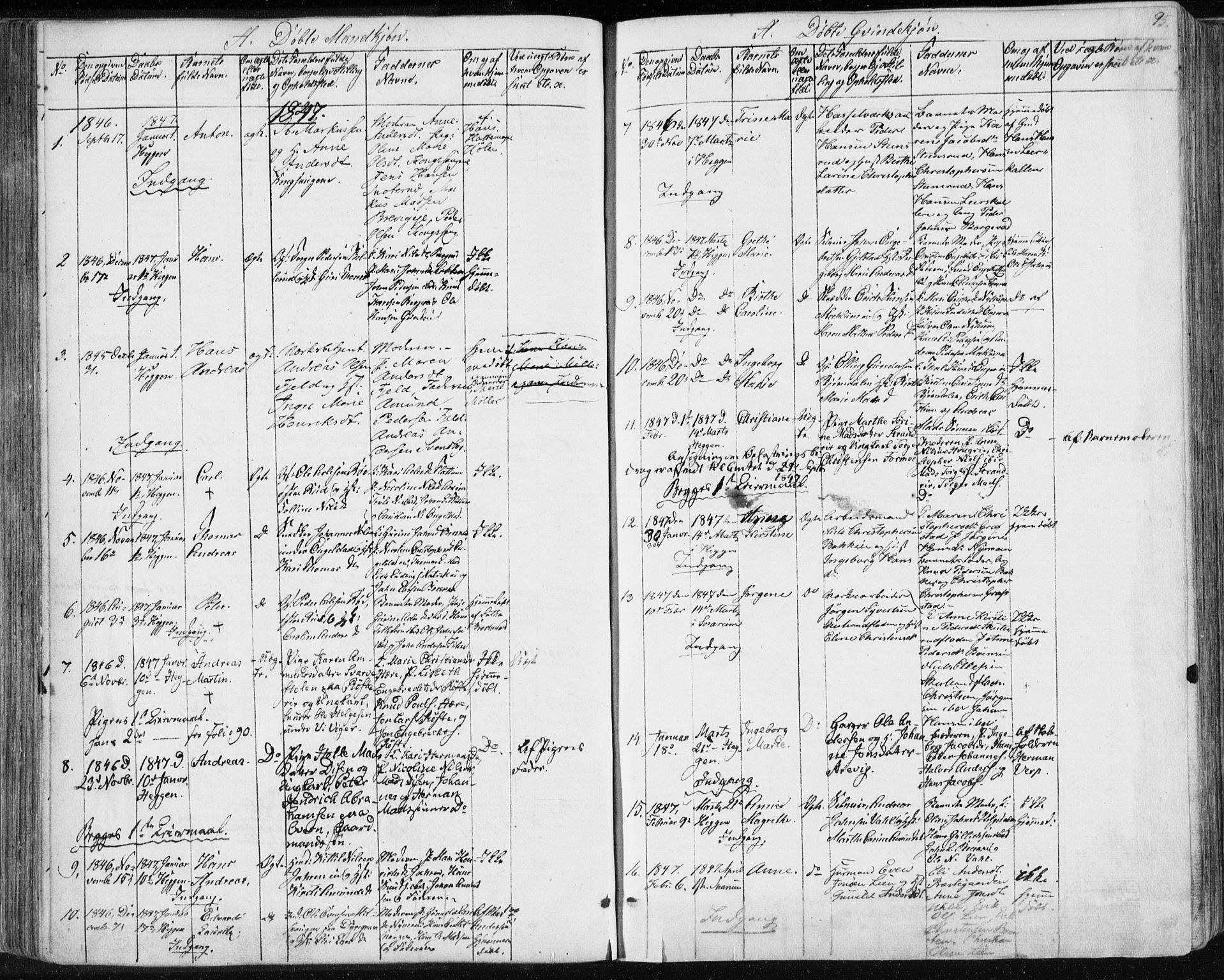 Modum kirkebøker, AV/SAKO-A-234/F/Fa/L0007: Parish register (official) no. 7, 1841-1850, p. 95