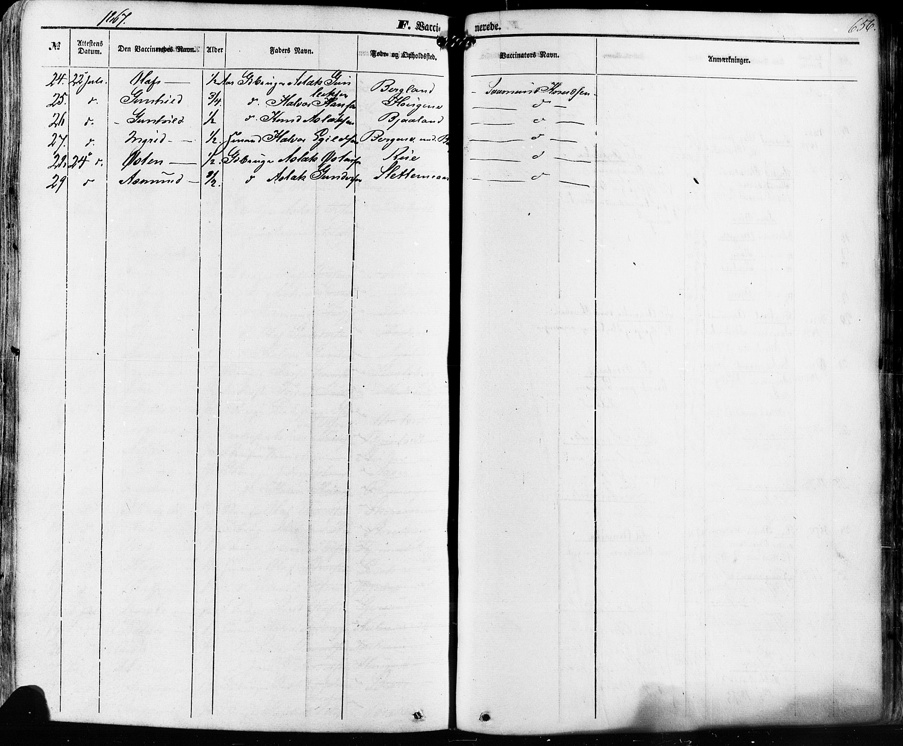 Kviteseid kirkebøker, AV/SAKO-A-276/F/Fa/L0007: Parish register (official) no. I 7, 1859-1881, p. 656