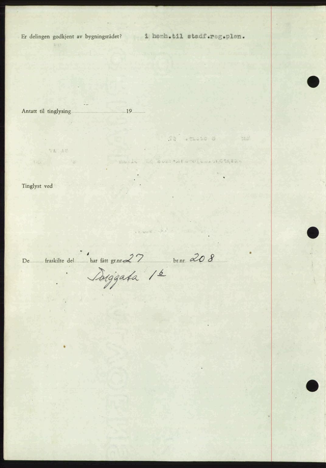 Romsdal sorenskriveri, SAT/A-4149/1/2/2C: Mortgage book no. A24, 1947-1947, Diary no: : 2654/1947