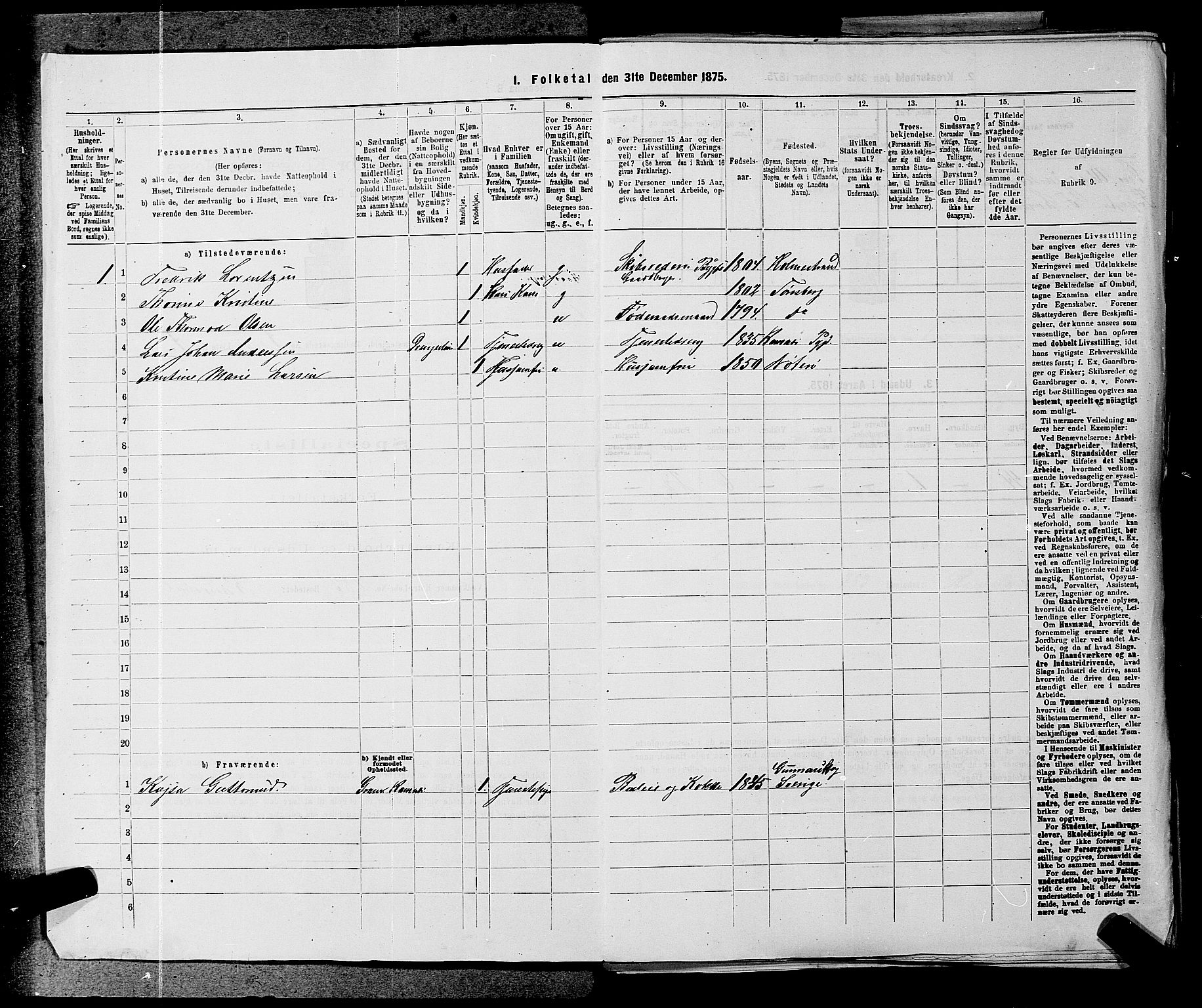 SAKO, 1875 census for 0722P Nøtterøy, 1875, p. 102