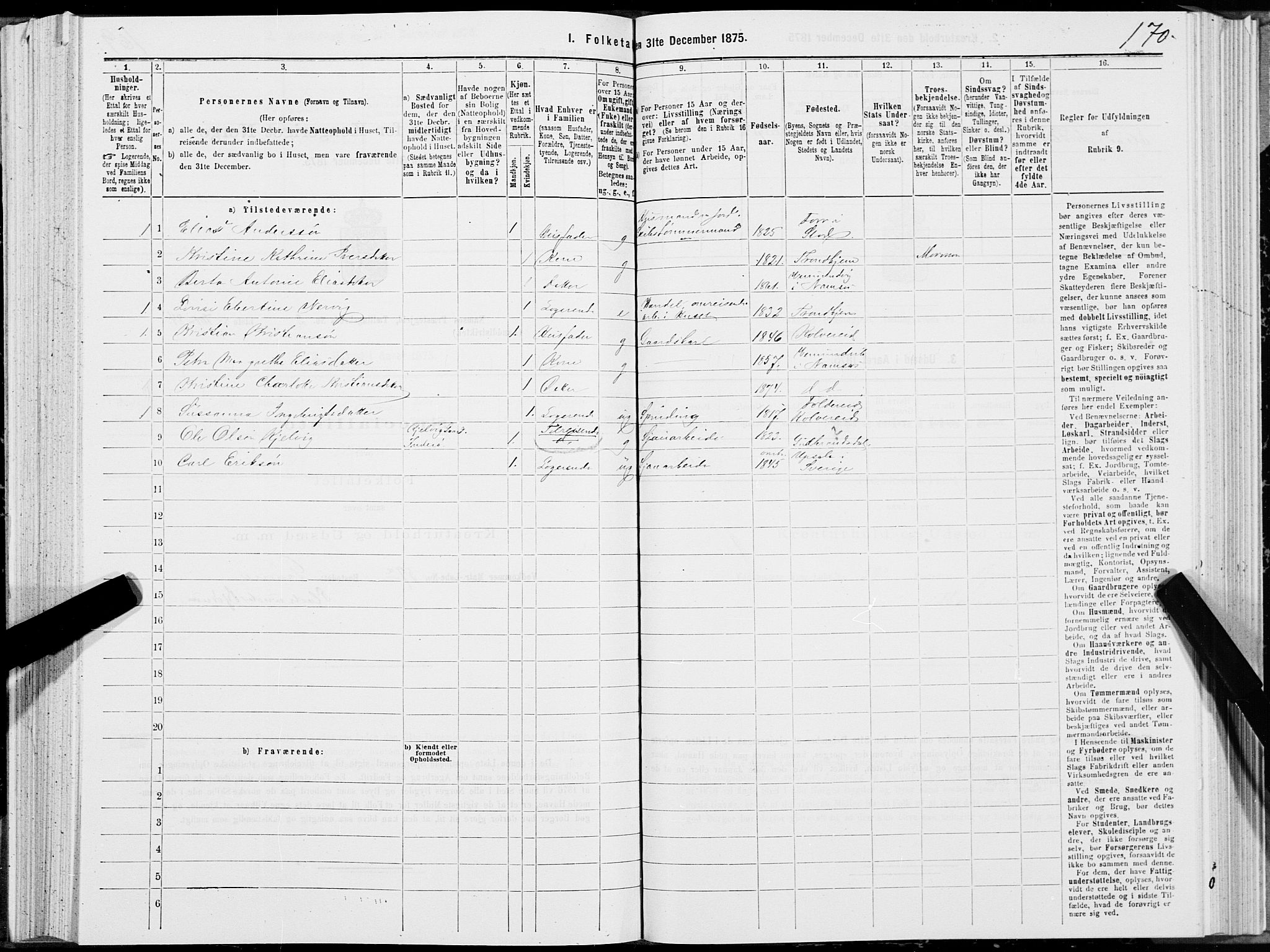 SAT, 1875 census for 1745L Namsos/Vemundvik og Sævik, 1875, p. 2170