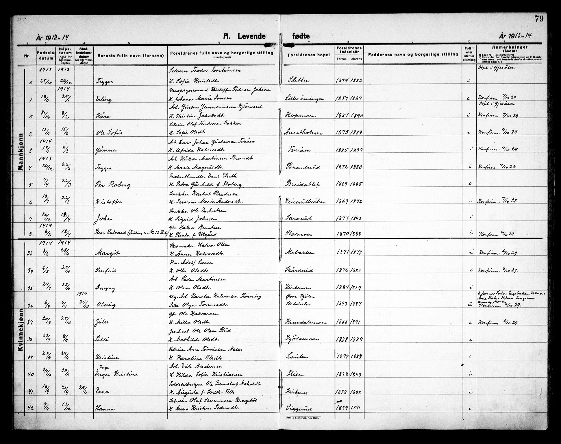 Åsnes prestekontor, AV/SAH-PREST-042/H/Ha/Haa/L0000C: Parish register (official) no. 0A, 1890-1929, p. 79