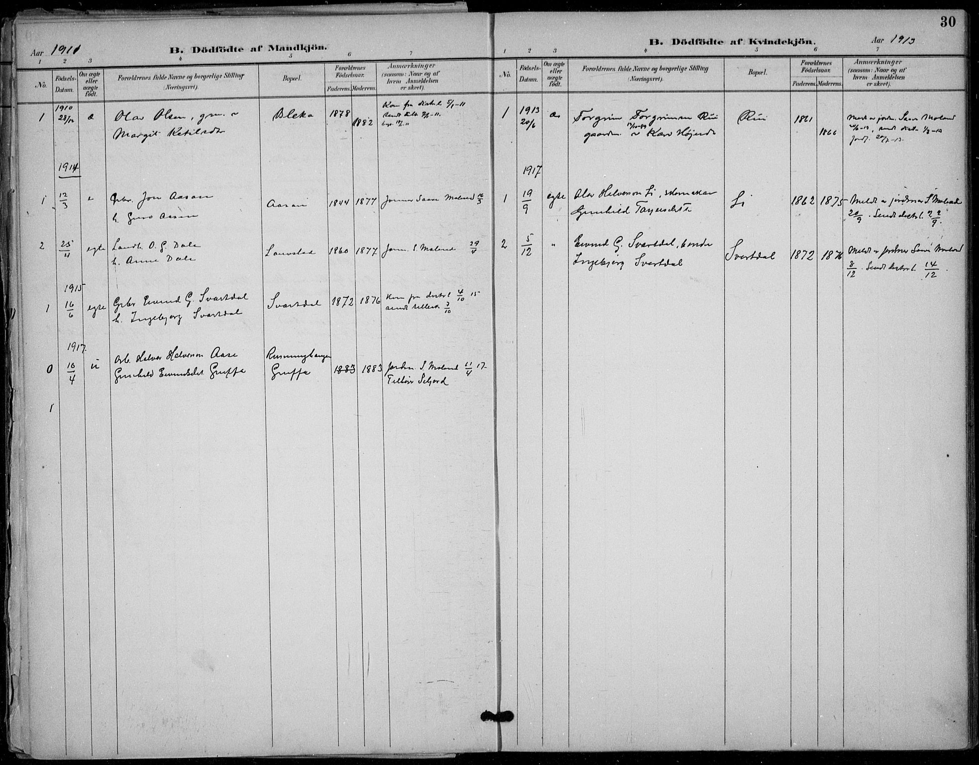 Seljord kirkebøker, AV/SAKO-A-20/F/Fb/L0002: Parish register (official) no. II 2, 1887-1917, p. 30