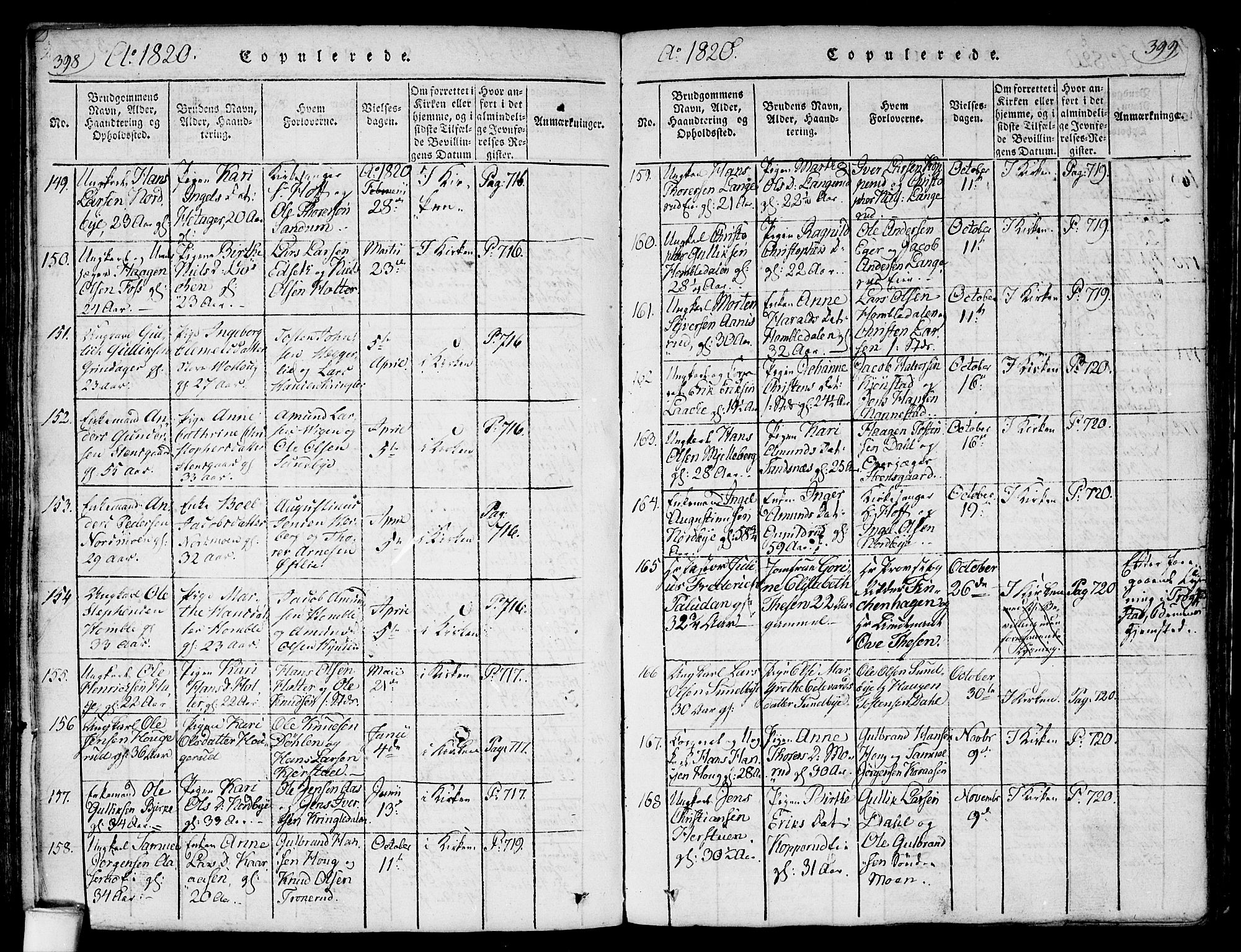 Nannestad prestekontor Kirkebøker, SAO/A-10414a/F/Fa/L0009: Parish register (official) no. I 9, 1815-1840, p. 398-399